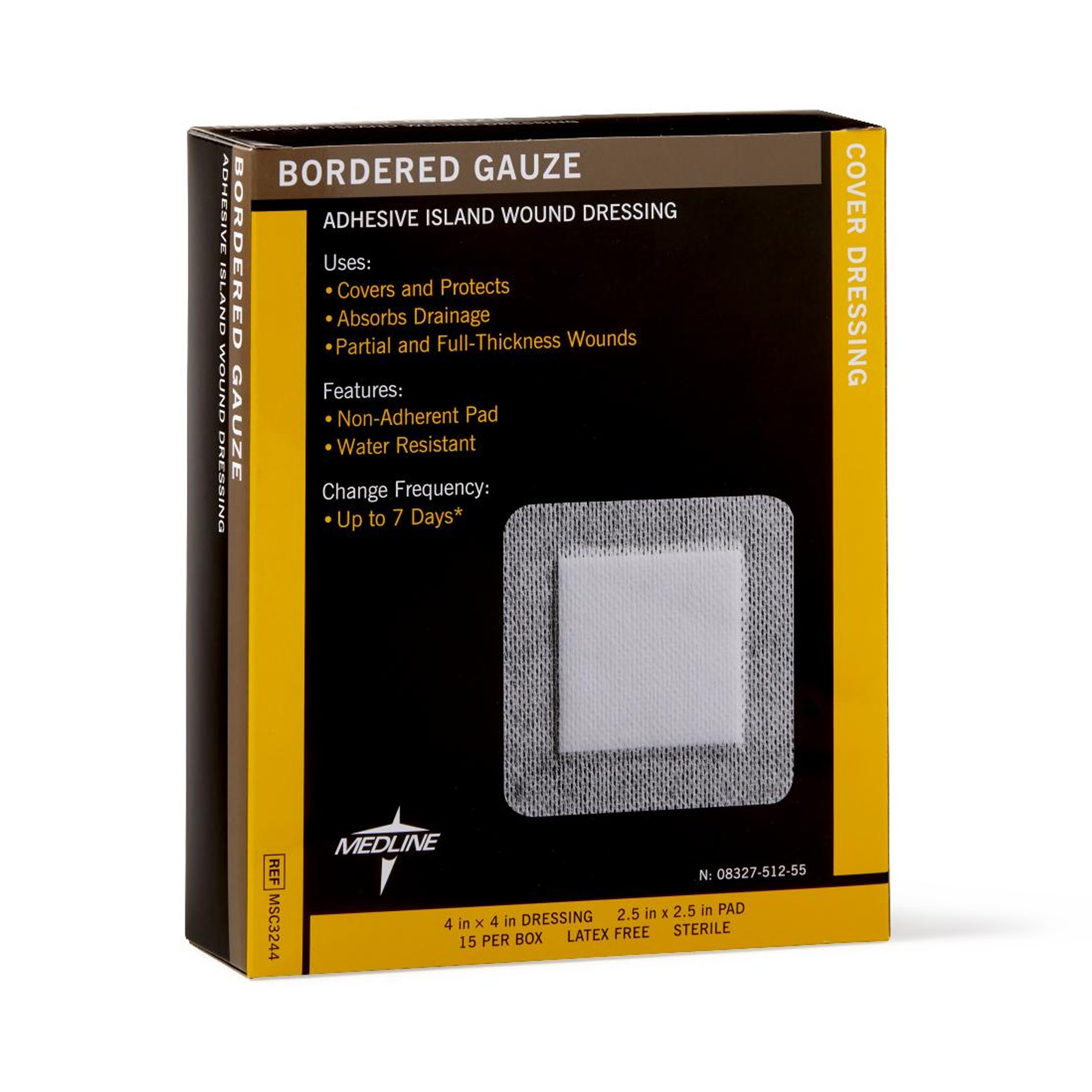 Medline MSC3244 - Medline Island Dressing, 4 x 4 Inch - 1/Each, 15/Box, 150/Case