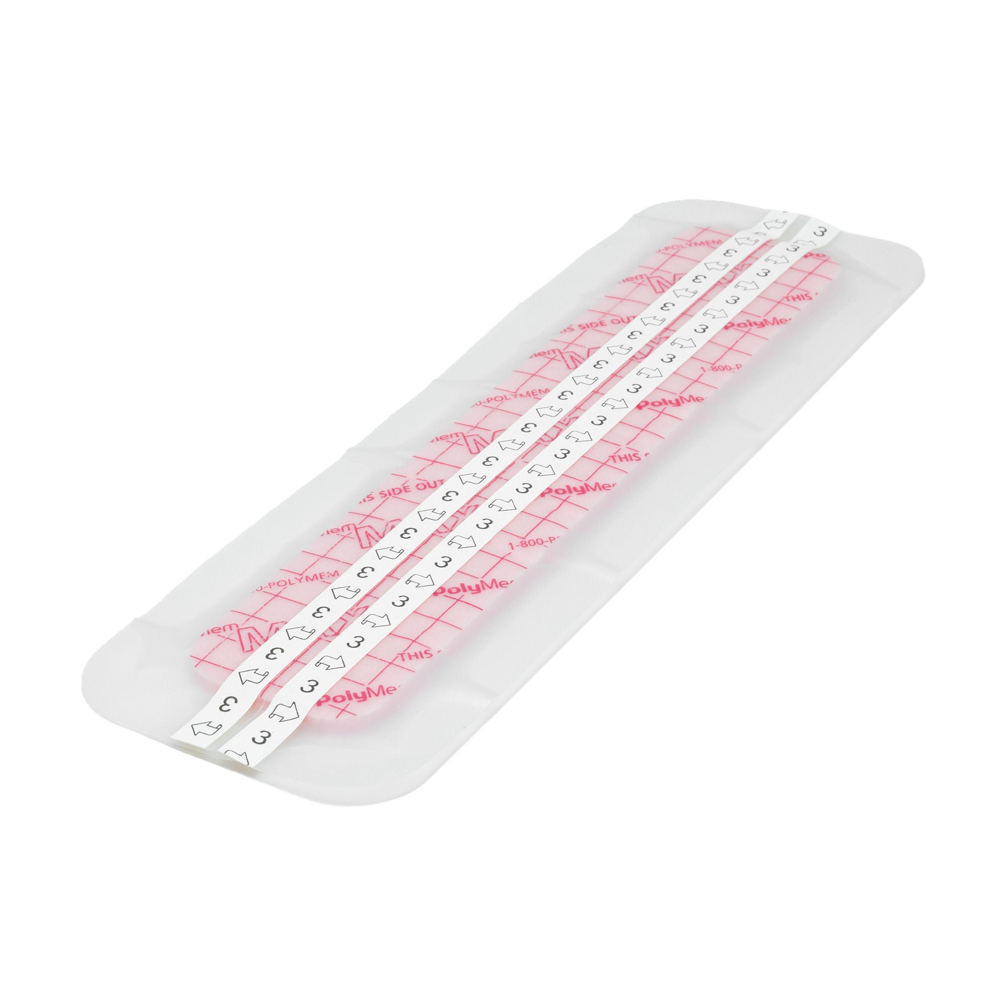 Ferris Manufacturing - 3412 PolyMem® Max® Adhesive with Border Foam Dressing, 3½ x 11¾ Inch