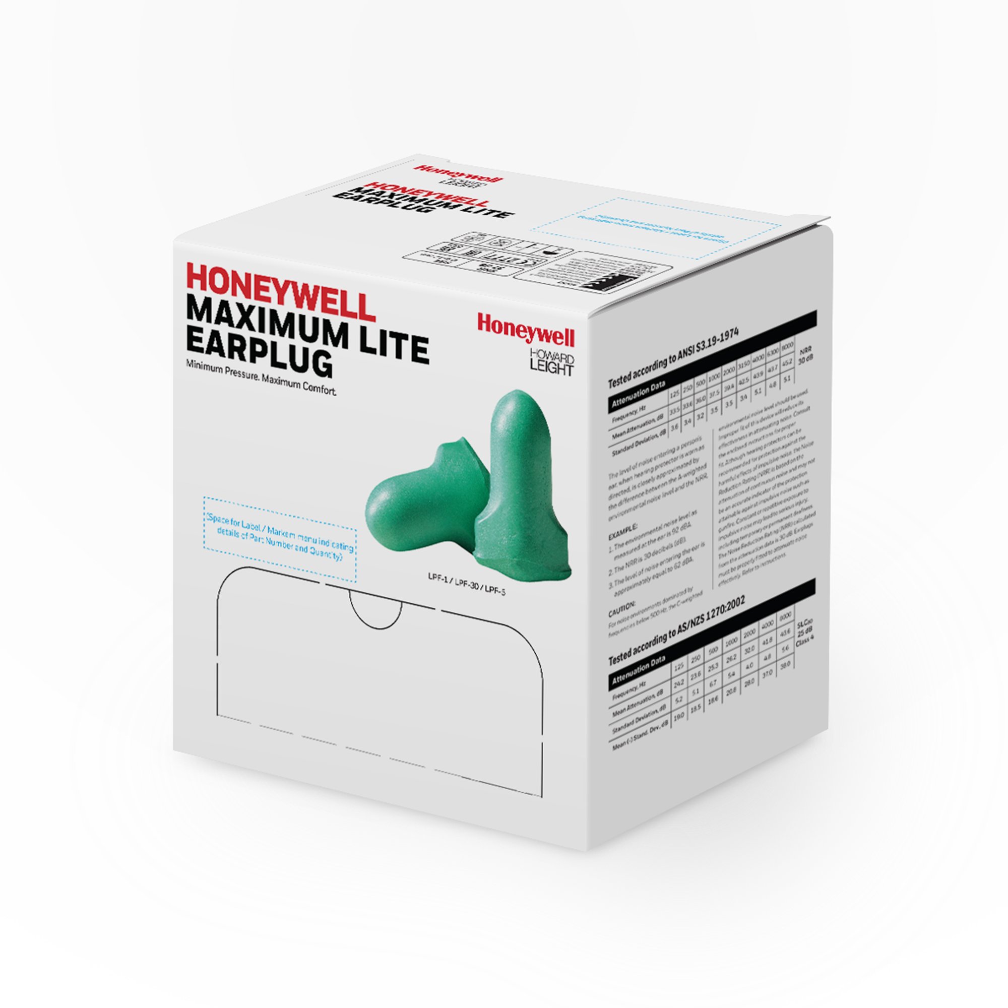 West Chester Protective Gear LPF-1 - Maximum Lite® Cordless Ear Plugs - 1/Box, 10/Case