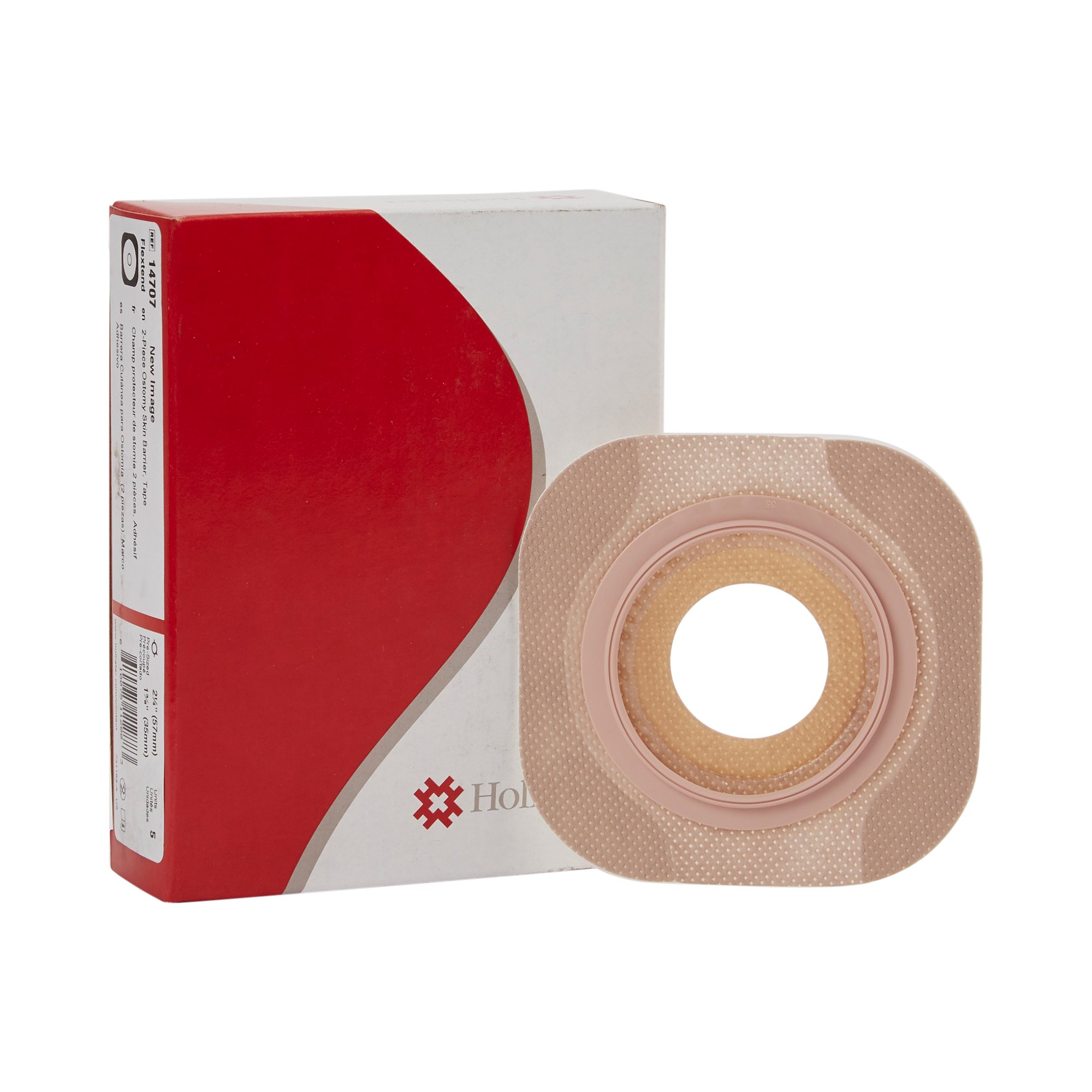 Hollister 14707 - New Image™ Flextend™ Colostomy Barrier, Pre-cut to fit 35mm Stomas - 5/Box