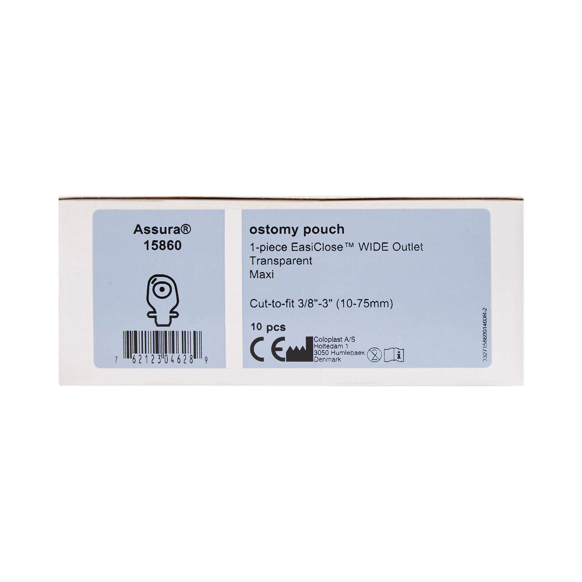 Coloplast - 15860 Assura® Original 1-Piece Transparent Colostomy Pouch