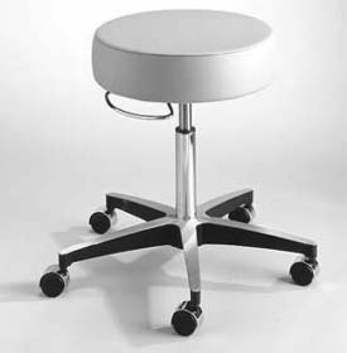 McKesson Brand 81-11001LV003 - McKesson Round Pneumatic Exam Stool, Blue, without Backrest - 1/Each