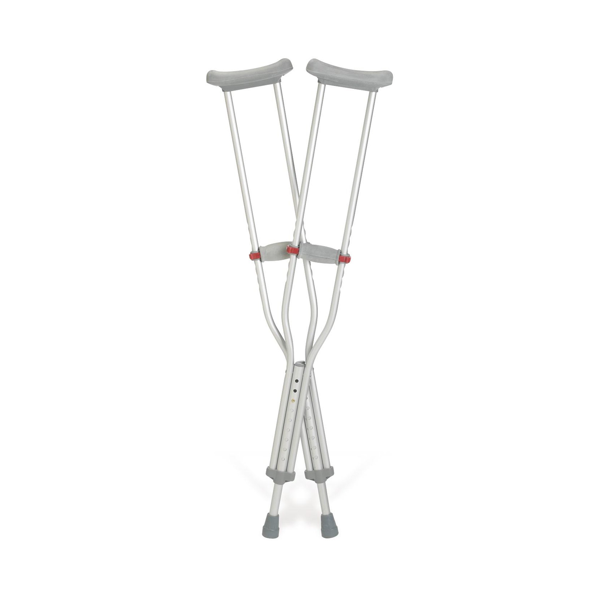 Medline - G91-214-8 Red Dot Adult Underarm Crutches