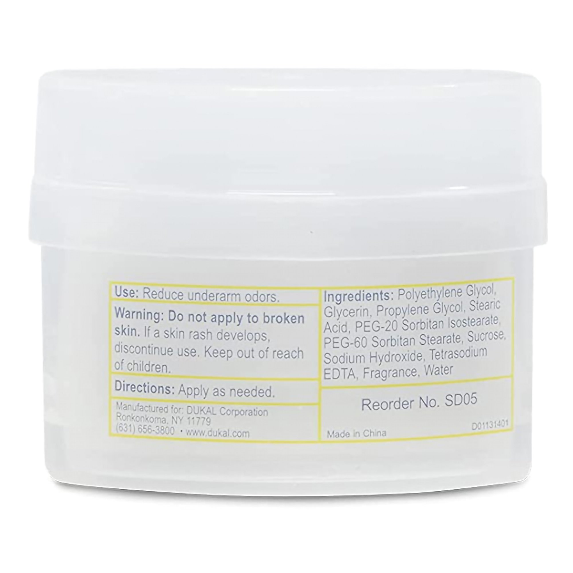 Donovan Industries SD05 - DawnMist® Deodorant, Solid, 0.5 ounce, Unscented - 144/Box, 576/Case