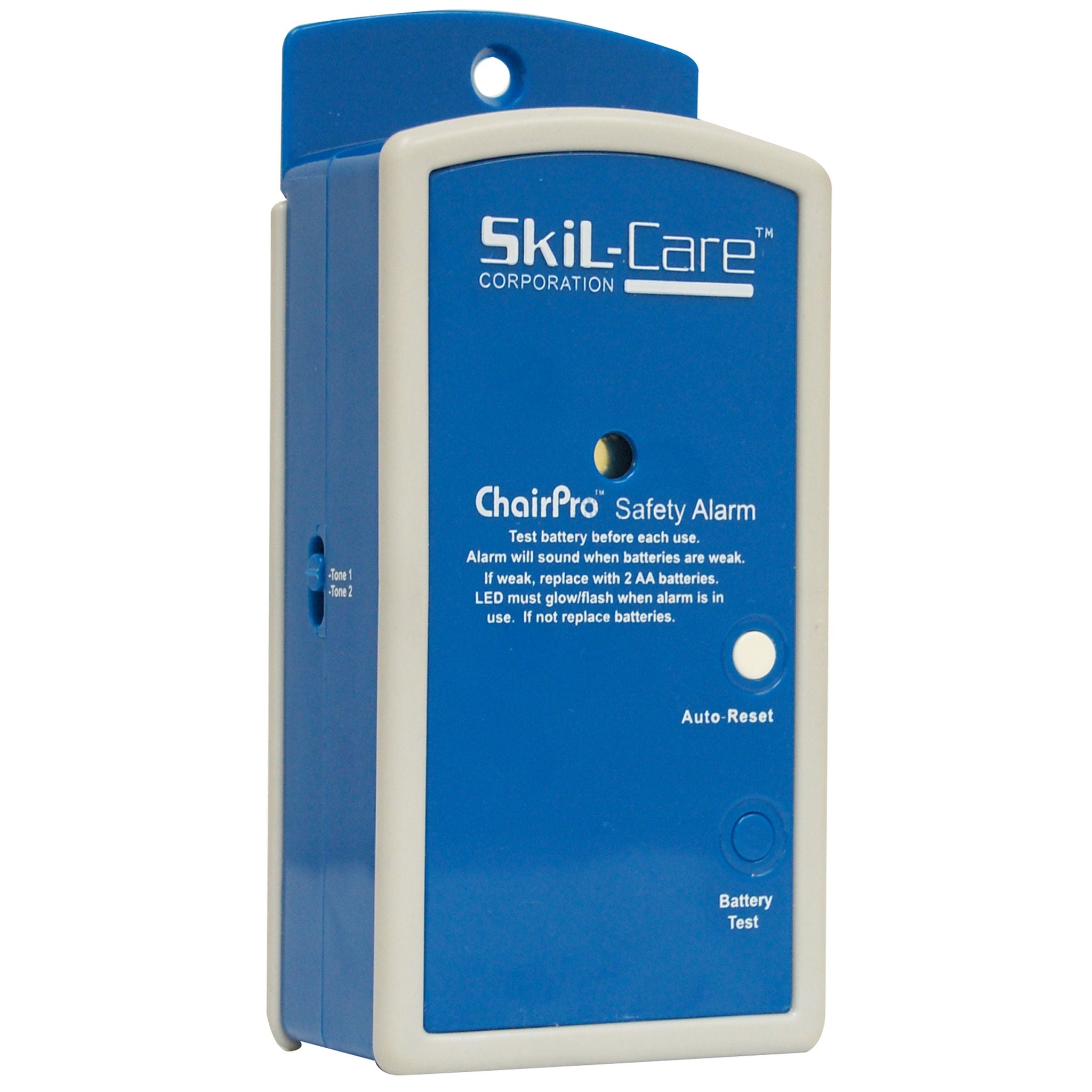 Skil-Care - 909369 Chair Sensor Pad Alarm System ChairPro™ UnderSeat 2-1/5 X 5-4/5 X 10-1/5 Inch Blue / Gray
