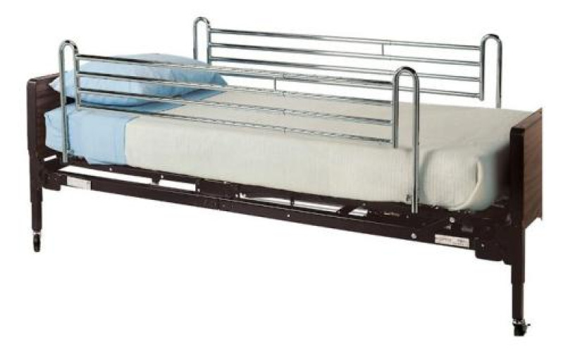 Graham-Field - GF6570A-1 Full Bed Side Rail Lumex® 46 to 62 Inch Length 13 Inch Height