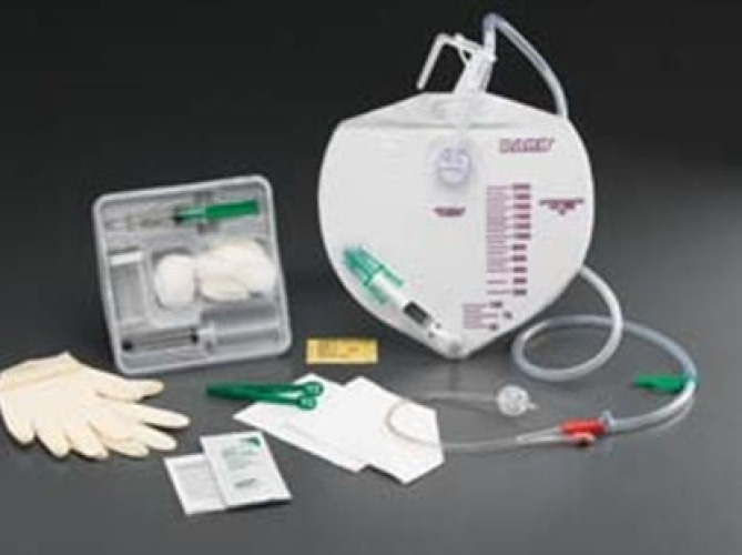 Bard - 900118A Indwelling Catheter Tray Lubri-Sil® I.C. Foley 18 Fr. 5 cc Balloon Silicone