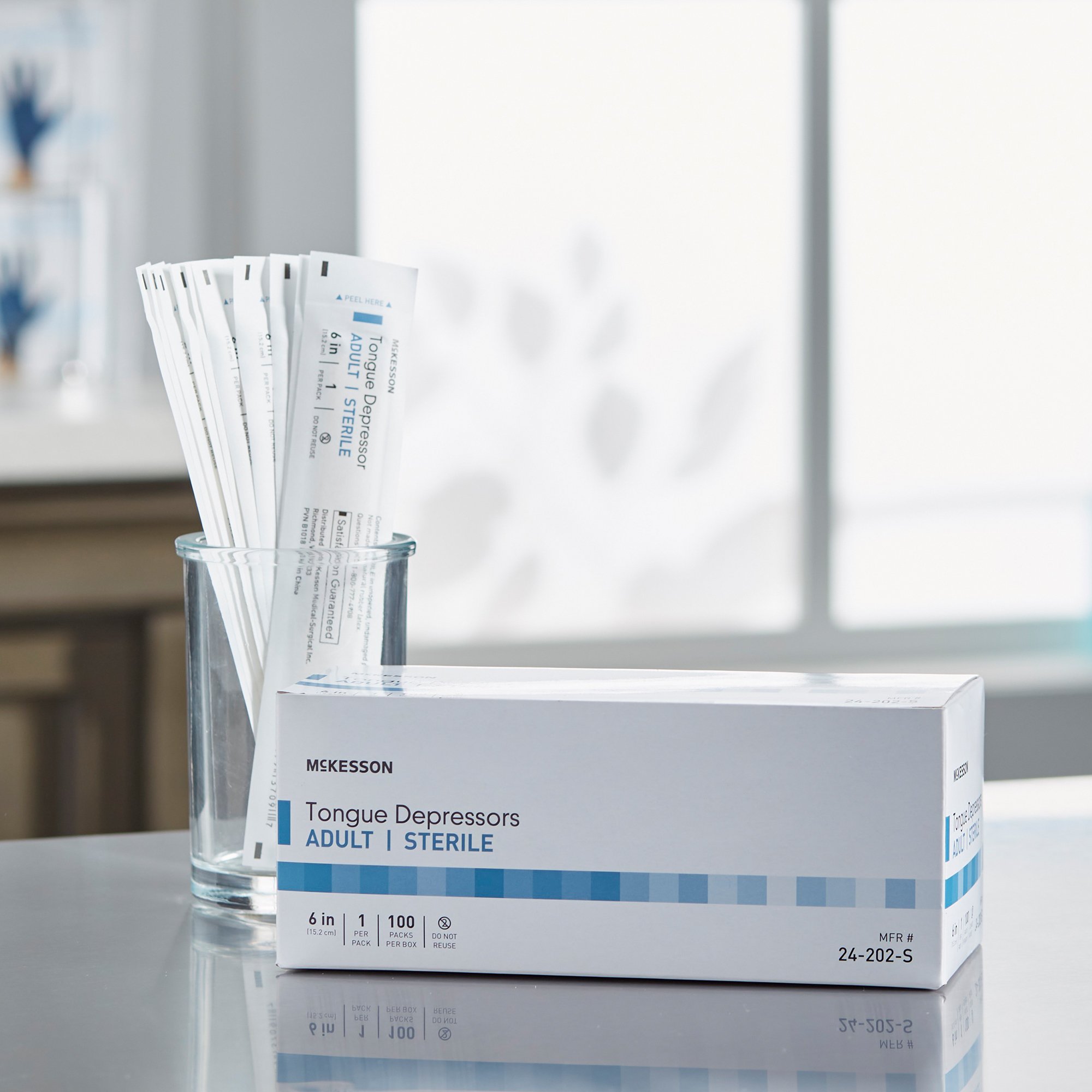 McKesson Brand - 24-202-S McKesson Tongue Depressors for Adult Use