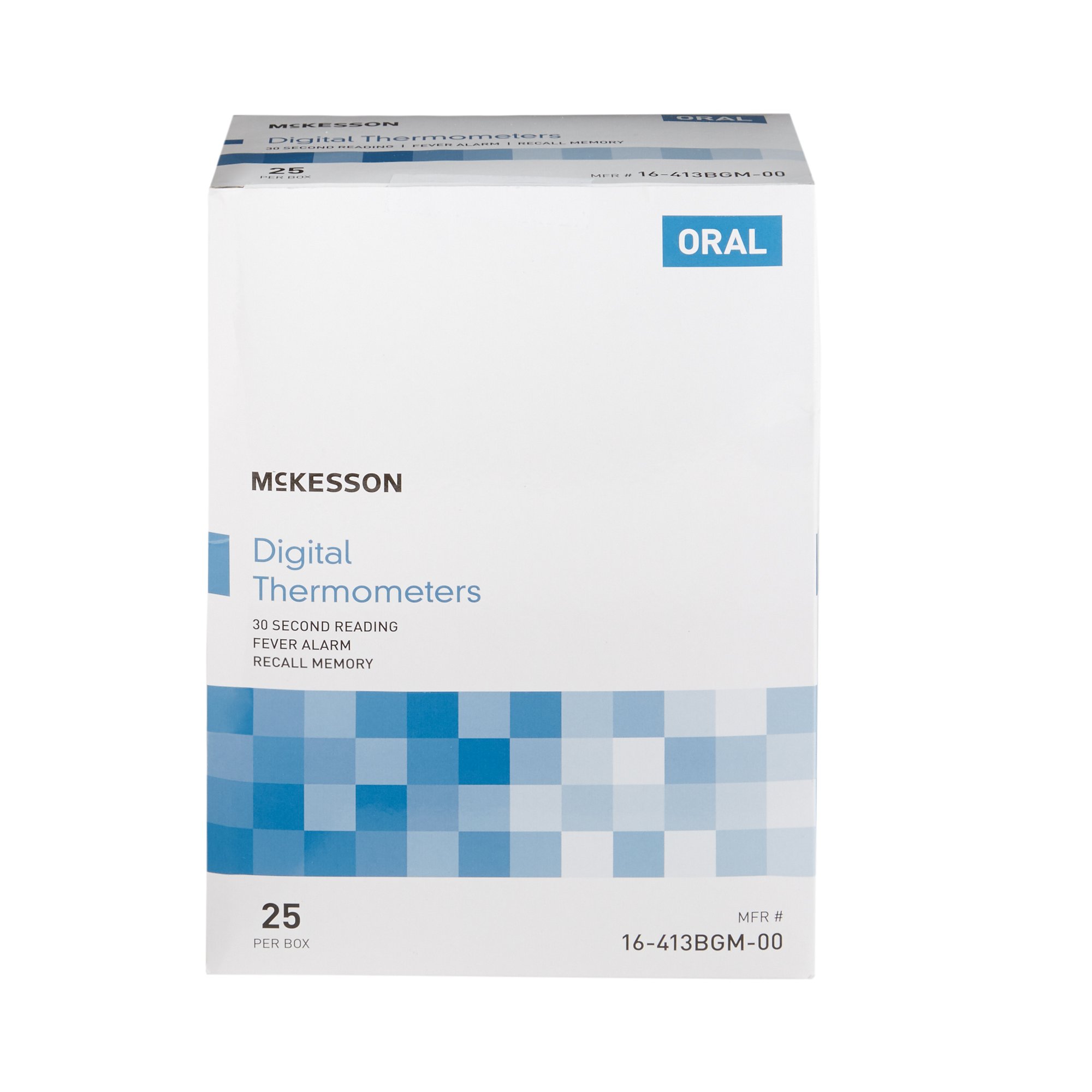 McKesson Brand 16-413BGM-00 - McKesson entrust™ Digital Oral Thermometer - 1/Each, 25/Box