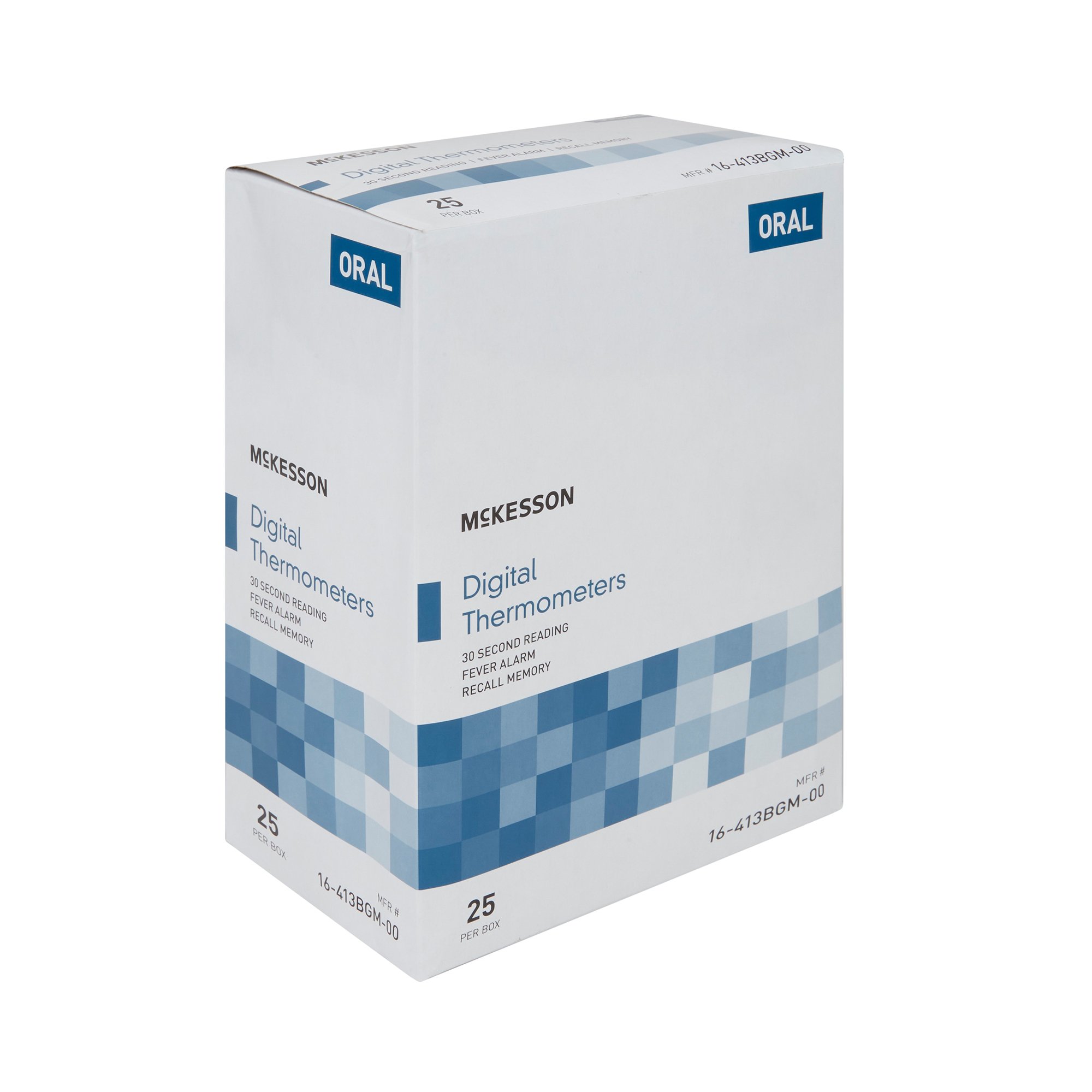 McKesson Brand 16-413BGM-00 - McKesson entrust™ Digital Oral Thermometer - 1/Each, 25/Box