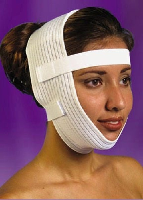 Innovia Medical - V-210U-C Facial Support Wrap One Size Fits Most Spandex Champagne / White