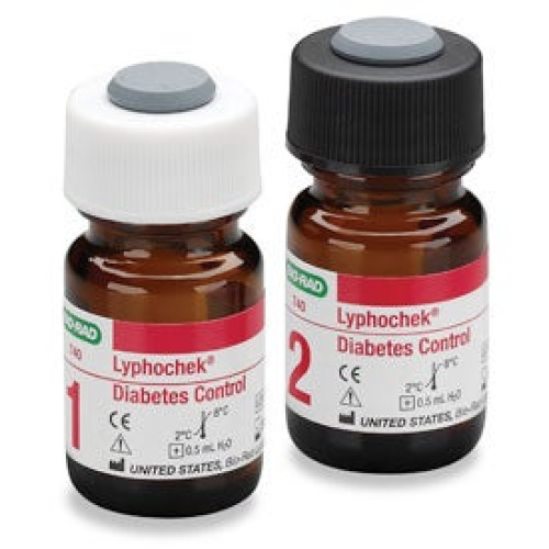 Bio-Rad Laboratories - 740 Diabetes Management Test Control Set Lyphochek® Diabetes 2 Levels 0.5 mL