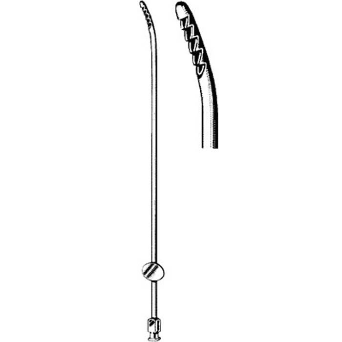 Sklar - 90-6291 Endometrial Biopsy Curette Sklar® Novak 9-1/2 Inch Length Single-ended Handle 3 mm Tip Curved Round Tip with Sharp Serrated Teeth