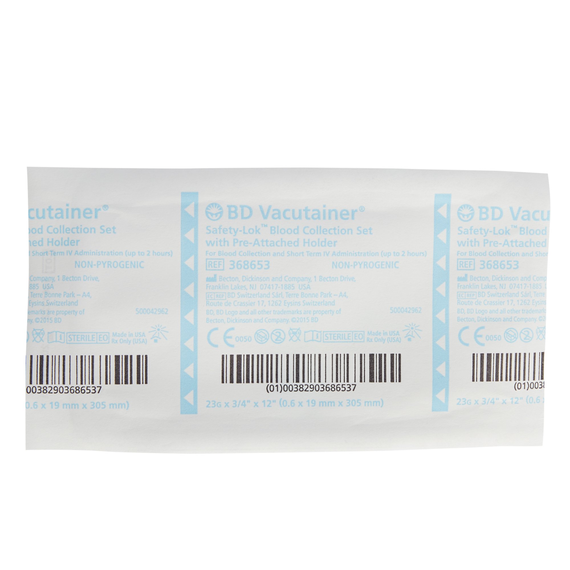 BD - 368653 BD Vacutainer® Safety-Lok™ Blood Collection Set w/ Holder 23 GA ¾" needle length