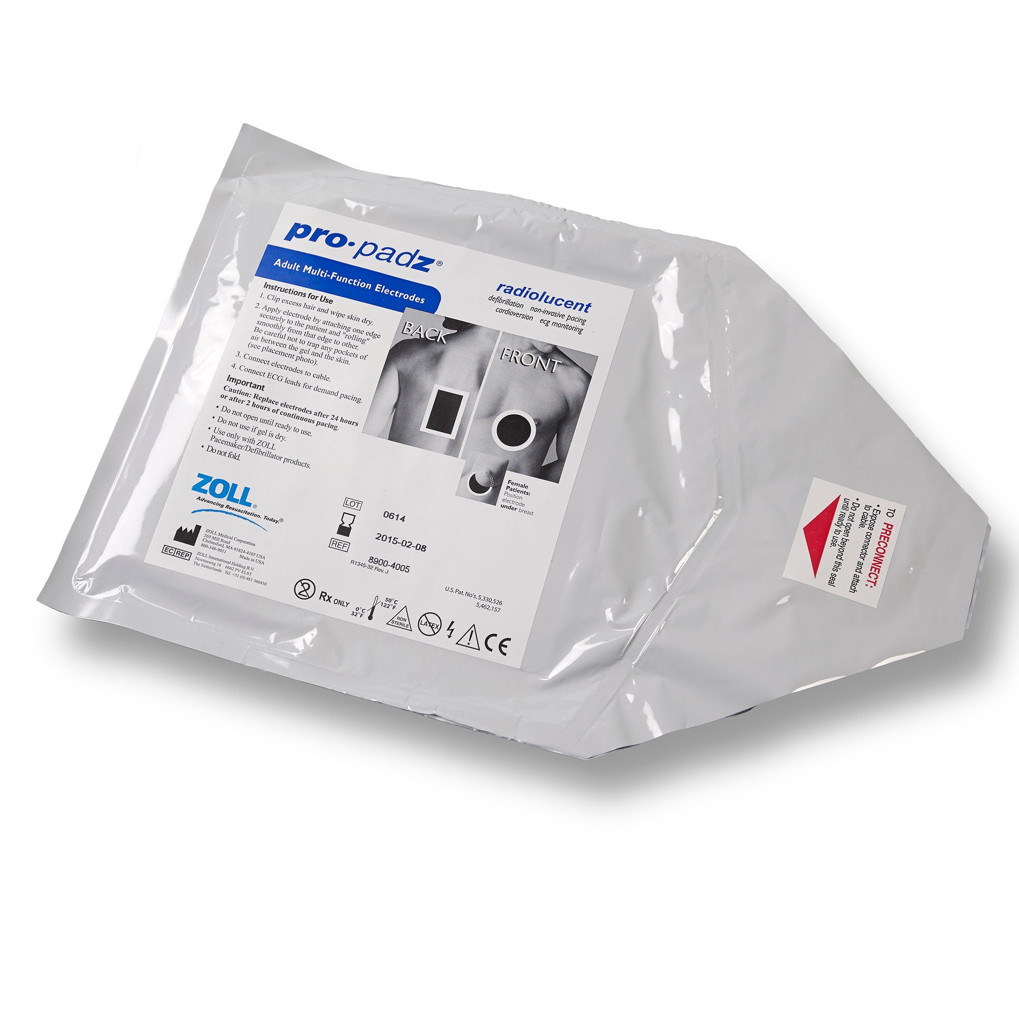 Zoll Medical - 8900-4005 AED Defibrillator Pad Pro-Padz® Plug Connector Adult