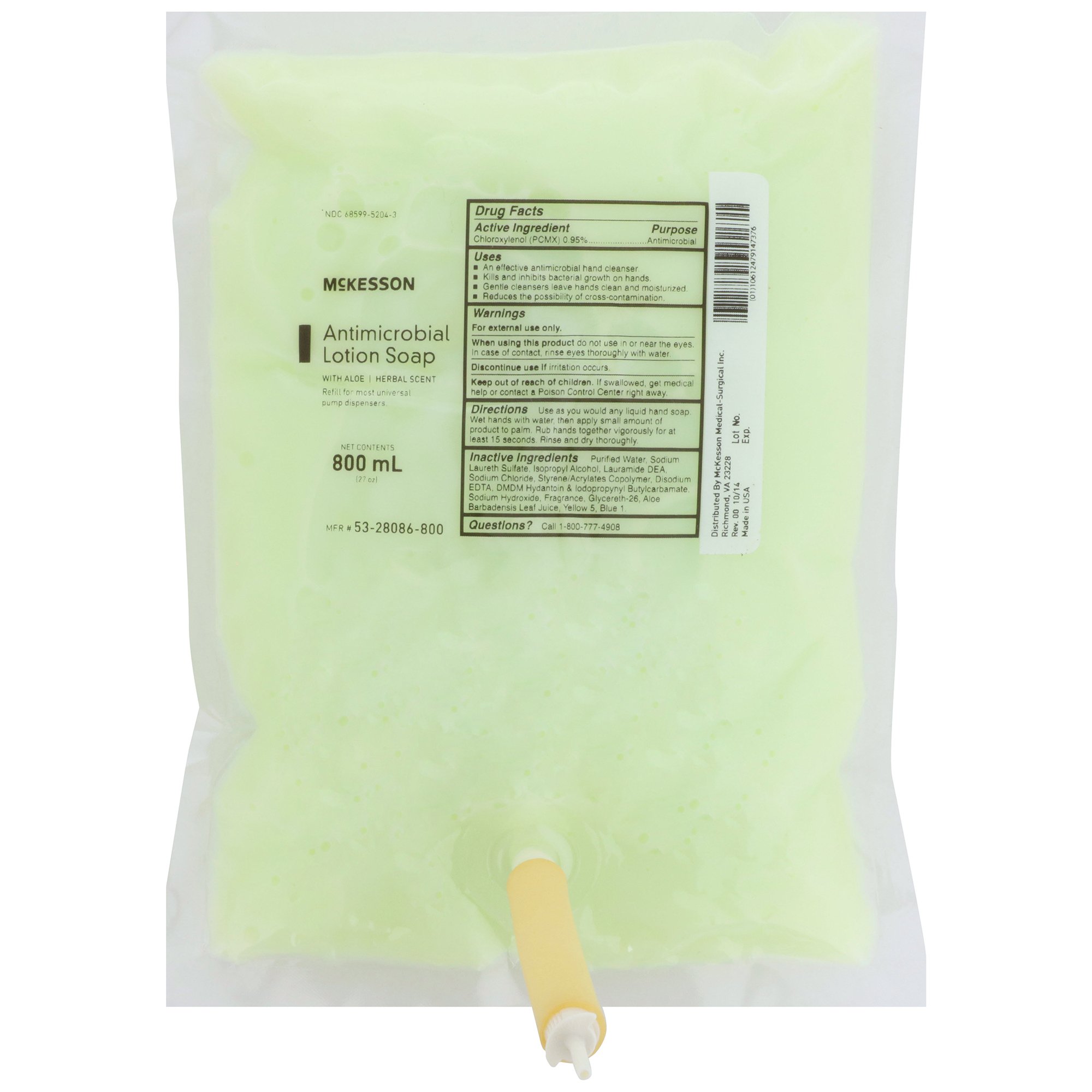 McKesson Brand - 53-28086-800 McKesson Antimicrobial Lotion Soap