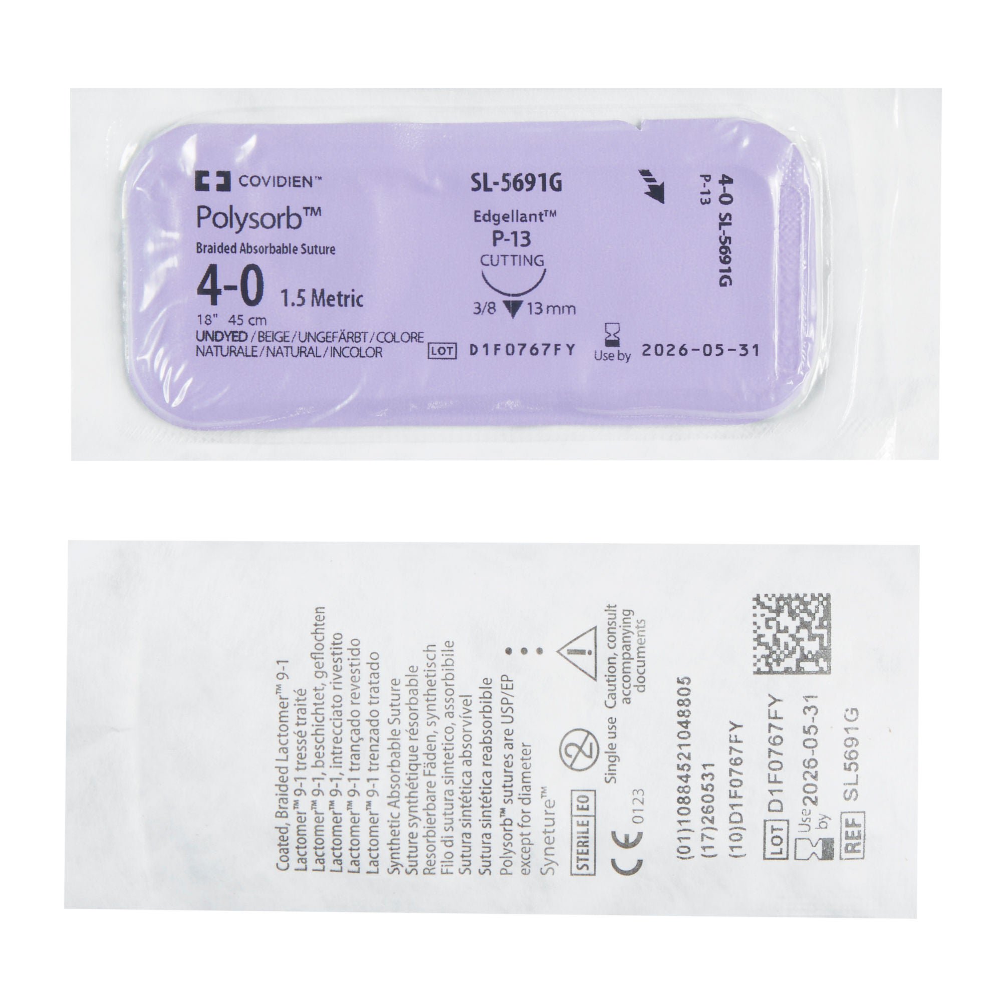 Covidien - SL-5691G Polysorb™ Suture with Needle
