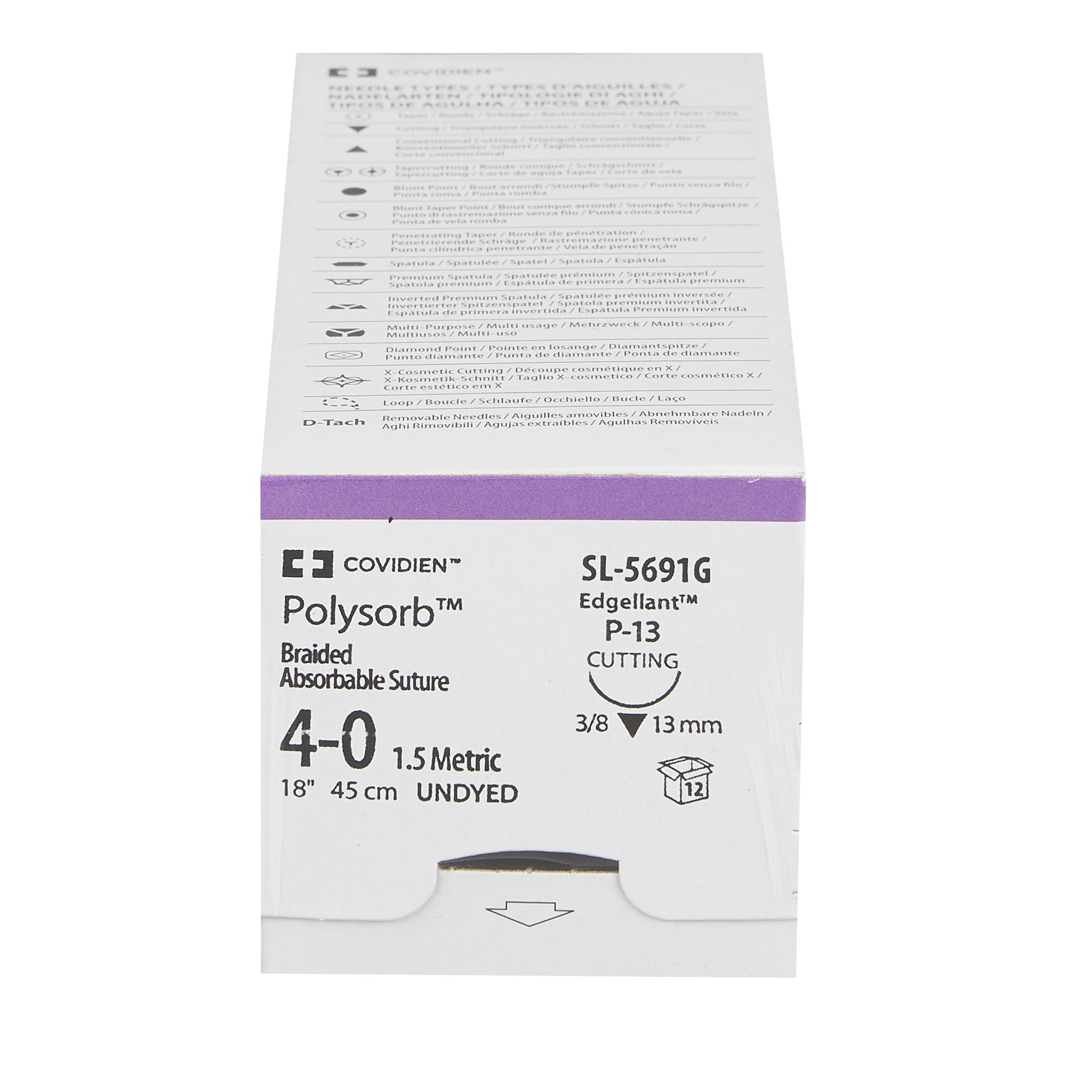Covidien SL-5691G - Polysorb™ Suture with Needle - 1/Box