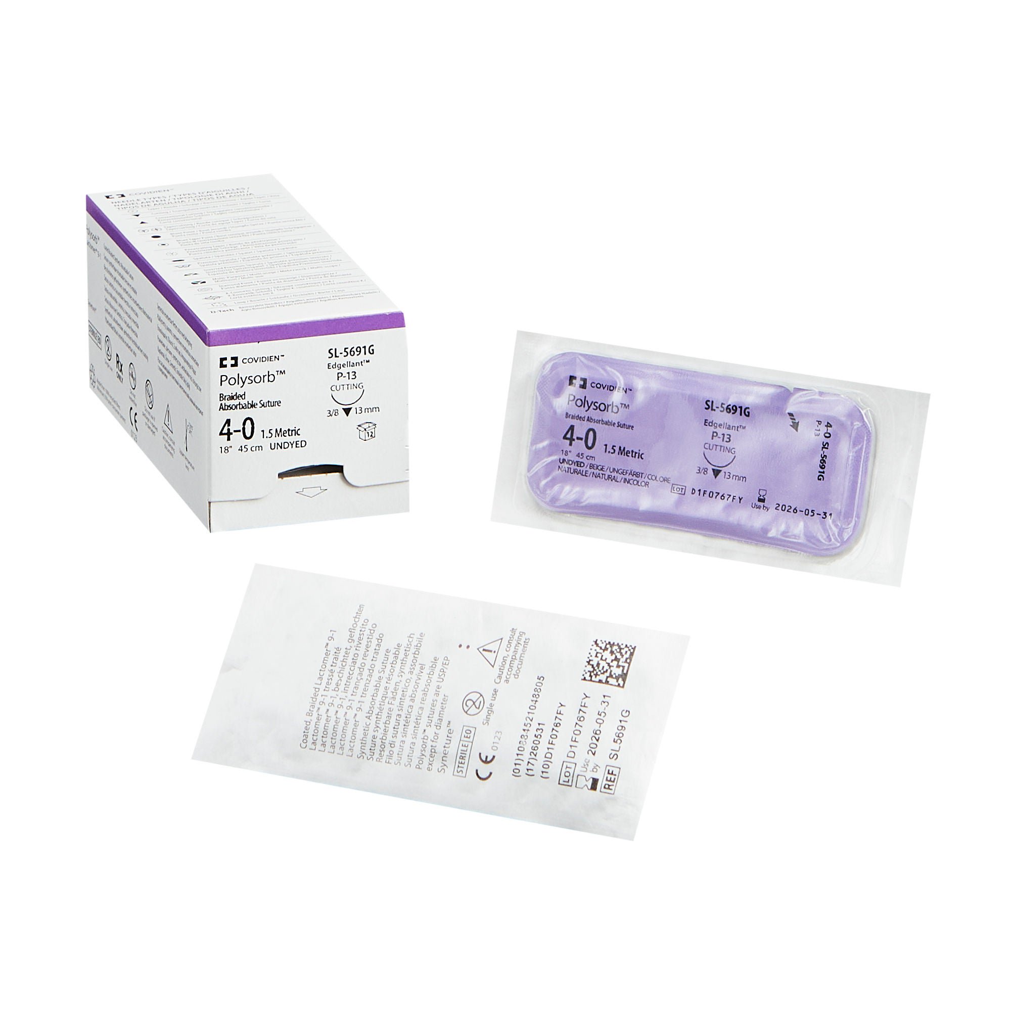 Covidien - SL-5691G Polysorb™ Suture with Needle