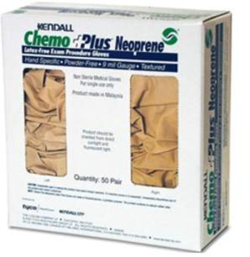 Cardinal - CT21921-- Exam Glove ChemoPlus™ Medium 50 Pairs per Box NonSterile Polychloroprene Extended Cuff Length Textured Fingertips Beige Chemo Tested