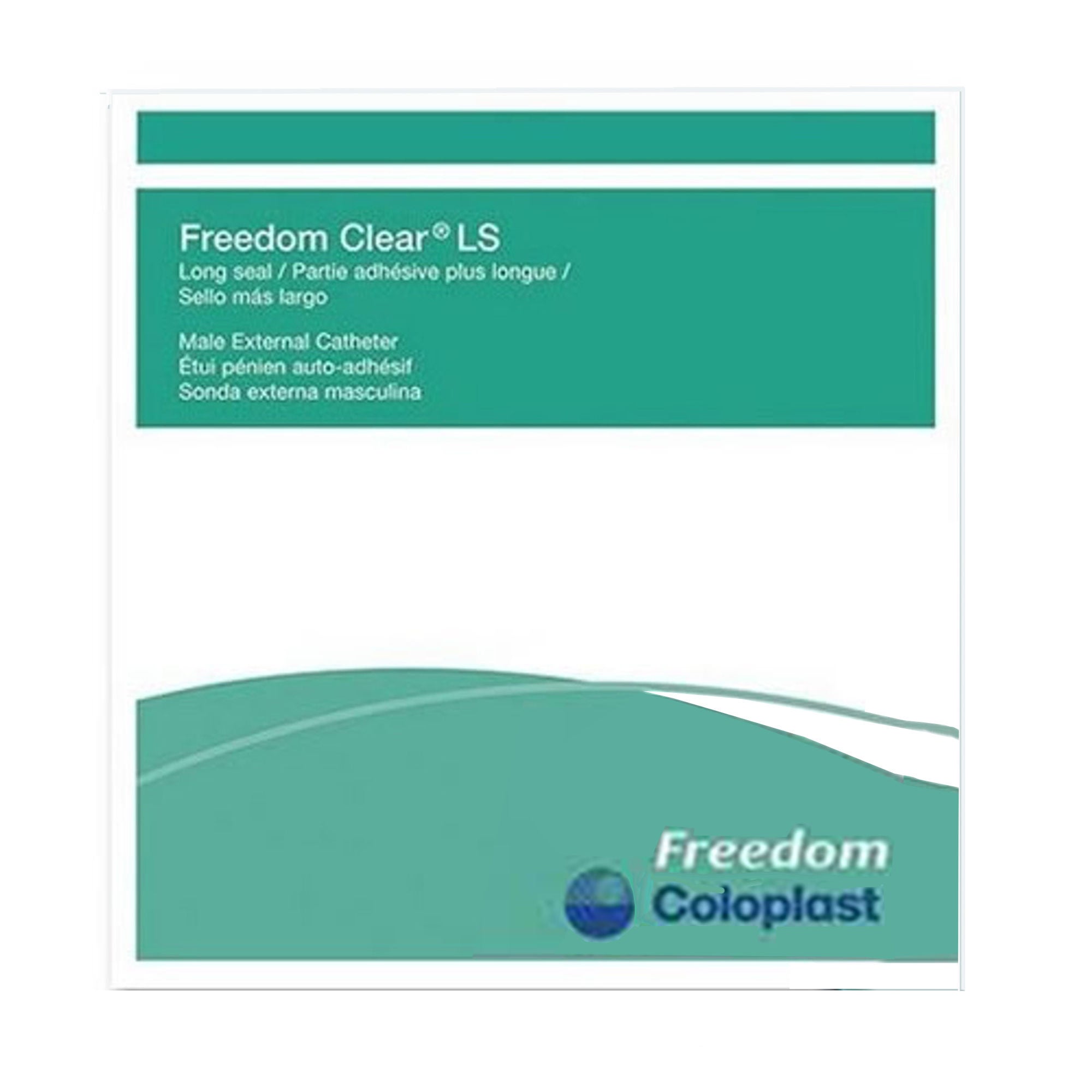Coloplast - 5390 Male External Catheter Freedom Clear® LS Self-Adhesive Seal Silicone Intermediate