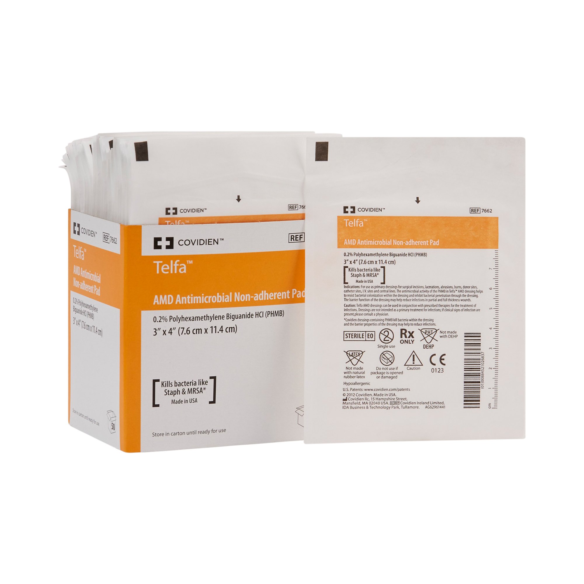 Cardinal - 7662 Telfa™ Impregnated Antimicrobial Dressing