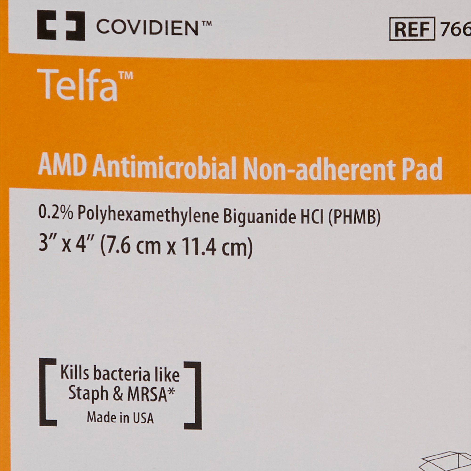 Cardinal - 7662 Telfa™ Impregnated Antimicrobial Dressing