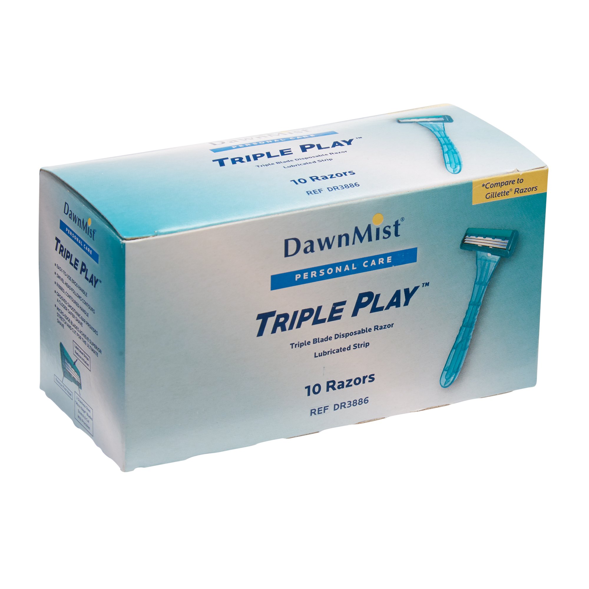 Donovan Industries - DR3886 DawnMist® Triple Play Facial Razor