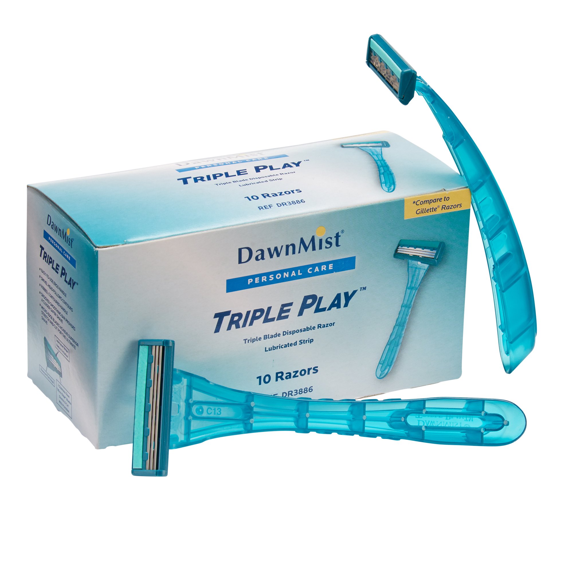 Donovan Industries - DR3886 DawnMist® Triple Play Facial Razor