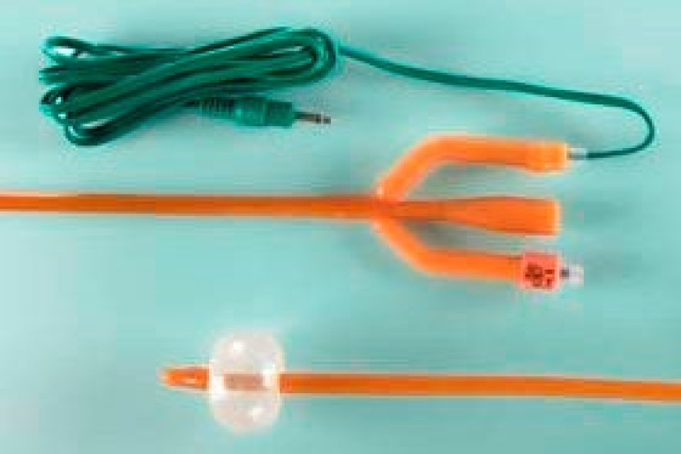 Bard - 119218M Temperature-Sensing Foley Catheter 2-Way Standard Tip 5 cc Balloon 18 Fr. Silicone
