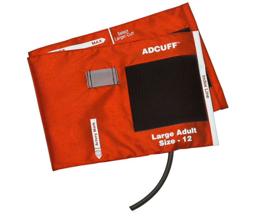 American Diagnostic Corp - 845-12XOR-1 Reusable Blood Pressure Cuff Adcuff™ 34 to 50 cm Arm Nylon Cuff Large Adult Cuff