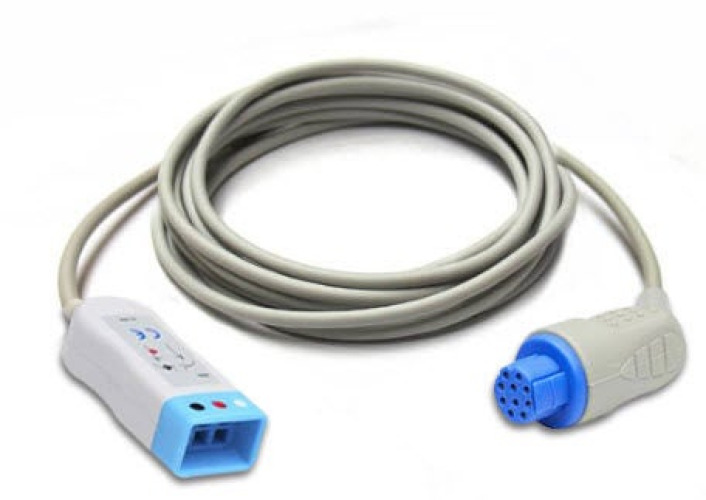 Sun Med - 545302-HEL ECG Cable Datex-Ohmeda® 10 Pin to 3 Lead Dual ECG Trunk Cable For use with ECG System