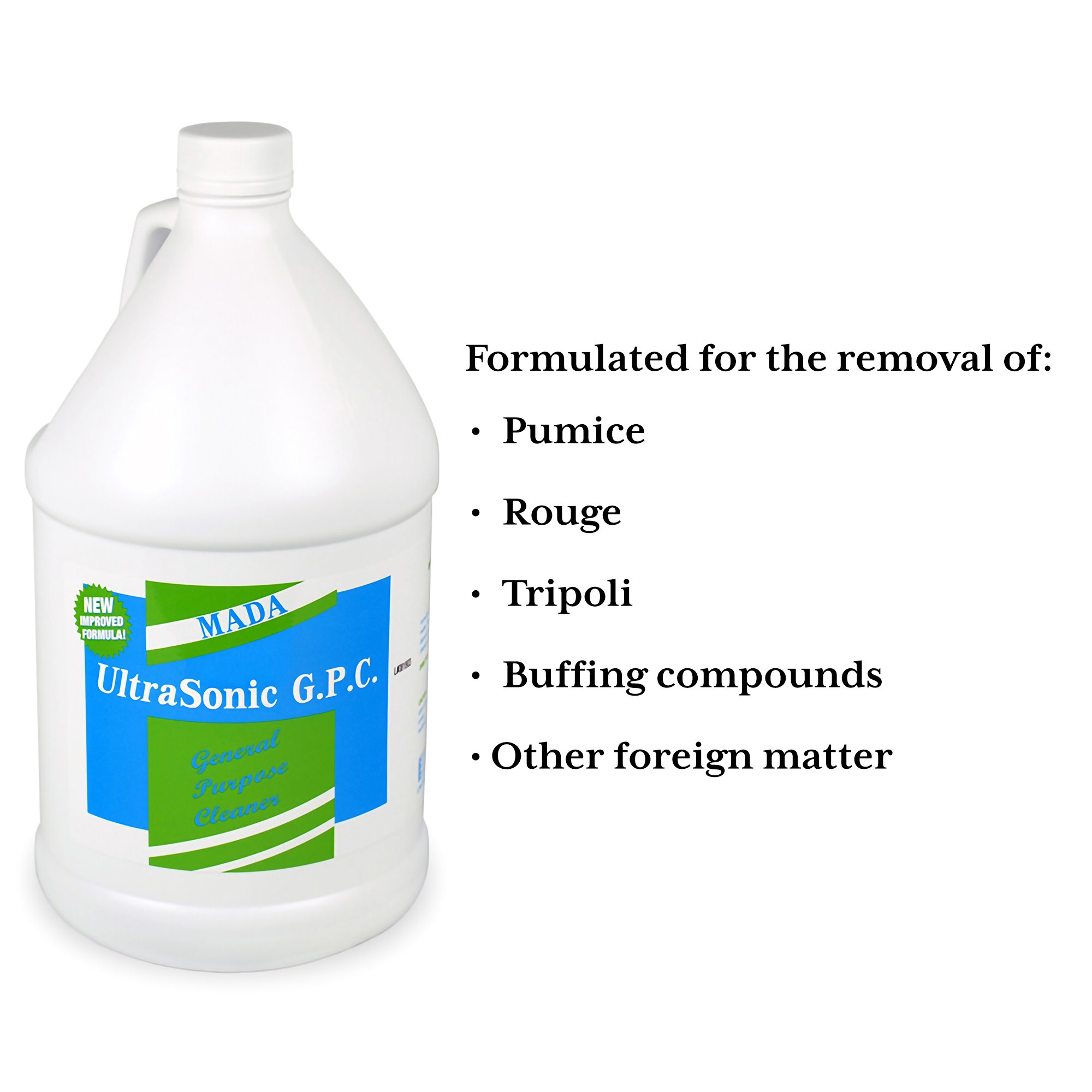Mada Medical Products 9005 - MADA General Purpose Ultrasonic Cleaner, 1-gallon Bottle - 1/Gallon, 4/Case