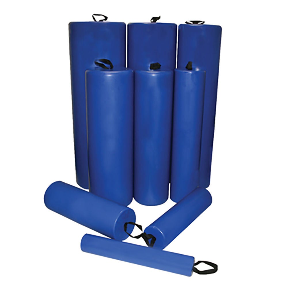 Fabrication Enterprises - 30-1003 Skillbuilders® Round Therapy Foam Roller Blue Foam 8 X 36 Inch