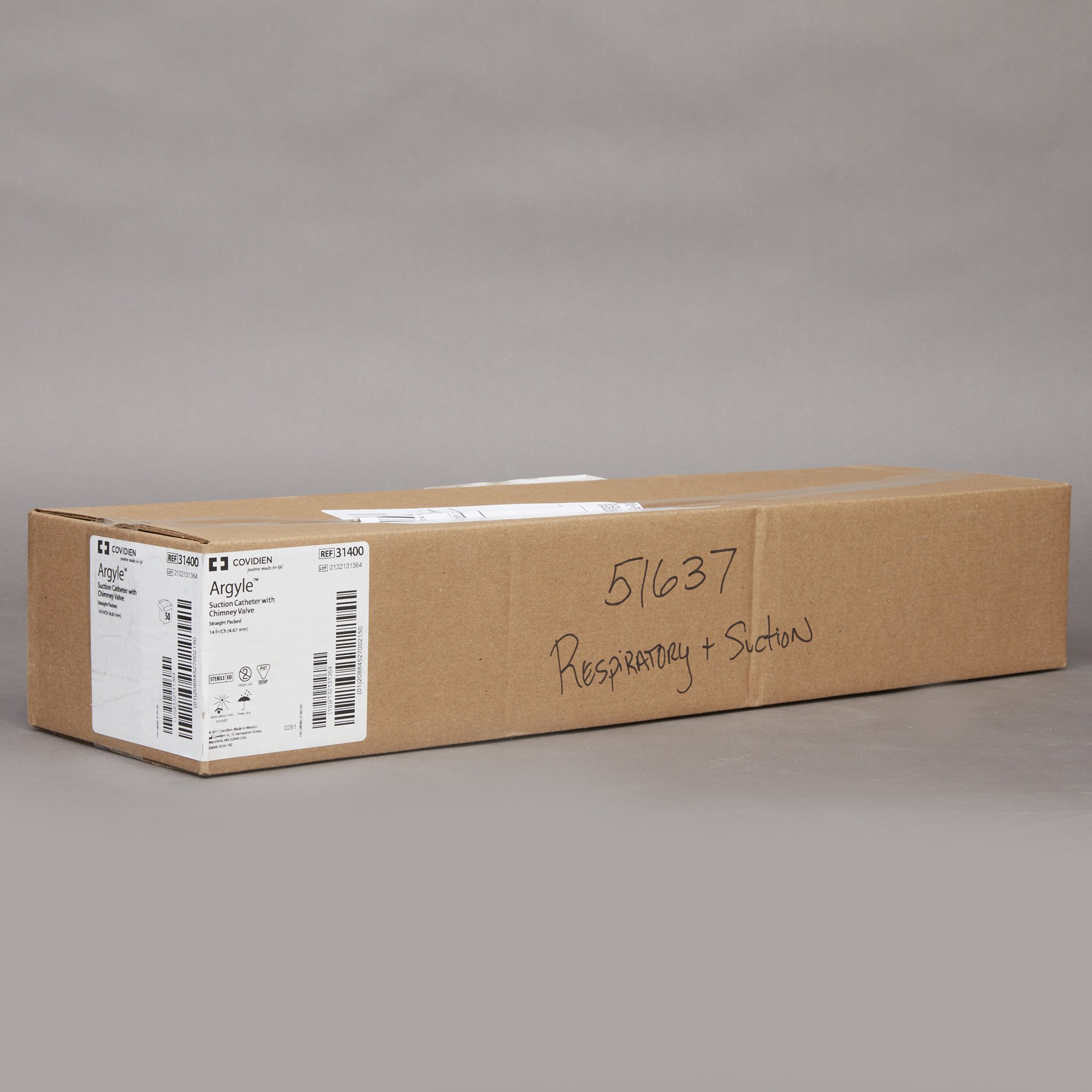 Cardinal 31400 - Argyle™ Suction Catheter, Straight Type, 21 Inch Length - 1/Each, 50/Case