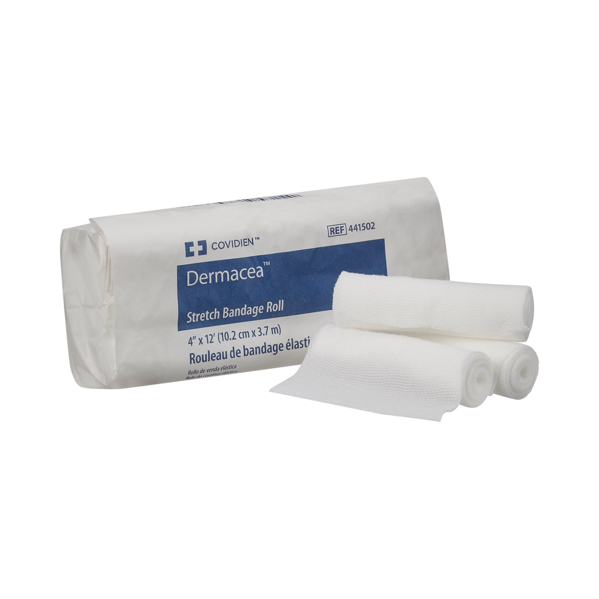 Cardinal 441502 - Dermacea™ Conforming Bandage, 4 Inch x 4 Yard, 1-Ply - 12/Bag, 96/Case