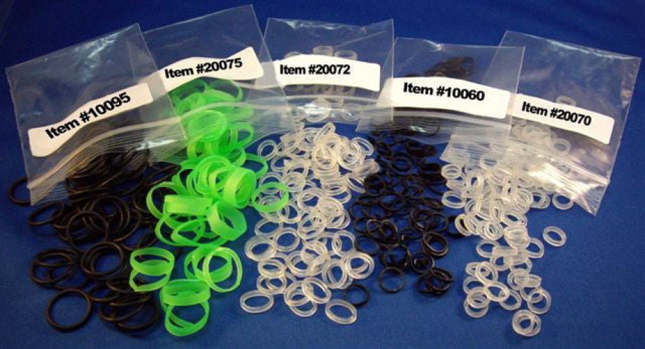 Sheathing Technologies - 20070 Elastic O-Ring 5/16 Inch, Clear, 100 per Bag For Temperature Prove Covers