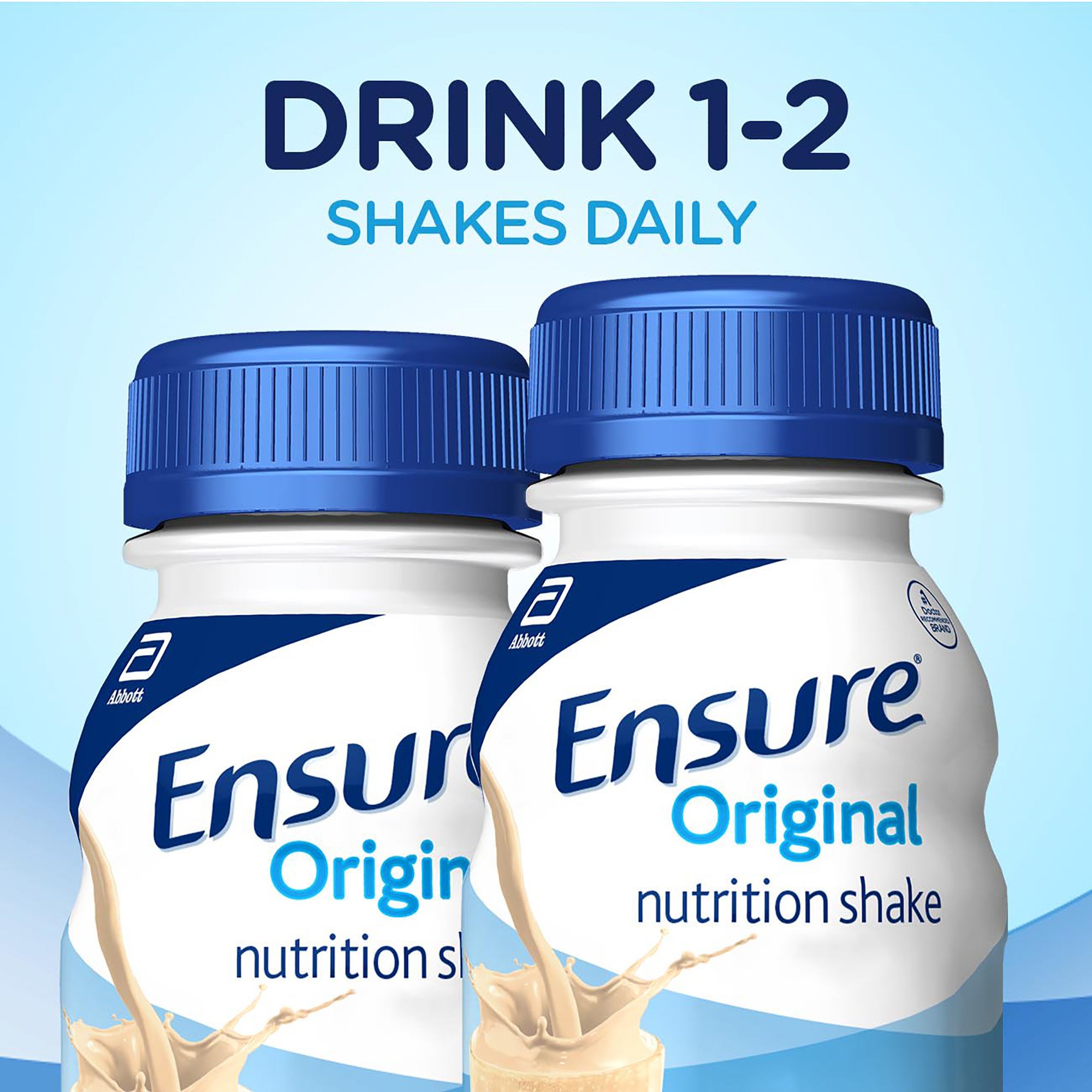Abbott Nutrition 58297 - Ensure® Original Therapeutic Nutrition Shake, Vanilla, 8-ounce Bottle - 1/Each, 24/Case