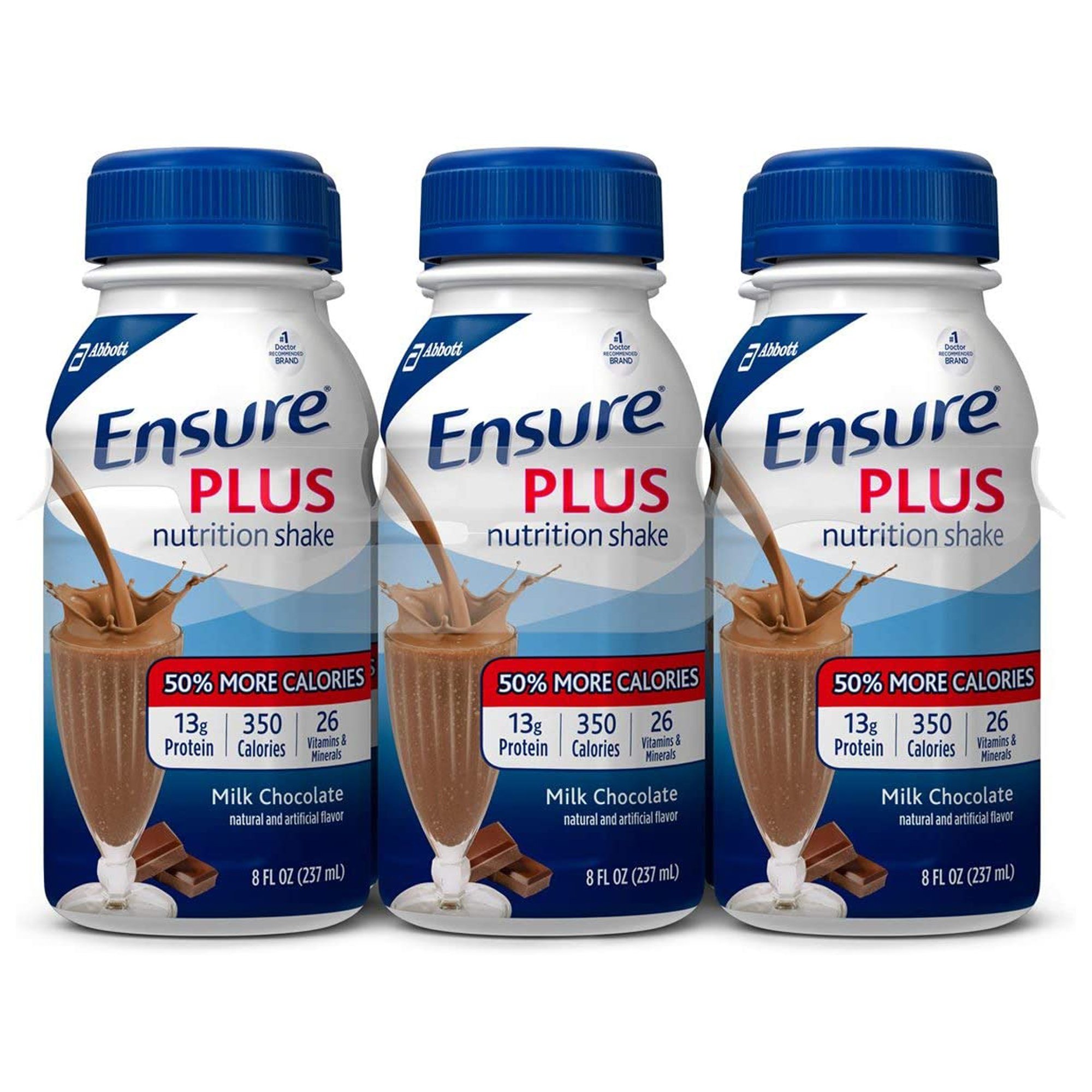 Abbott Nutrition 58299 - Ensure® Plus Therapeutic Nutrition, Chocolate, 8-ounce Bottle - 1/Each, 24/Case