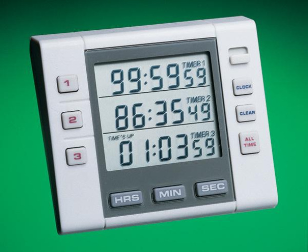 Cardinal - C6510-1 Electronic Alarm Timer 3 Channel Traceable® 100 Hours Digital Display