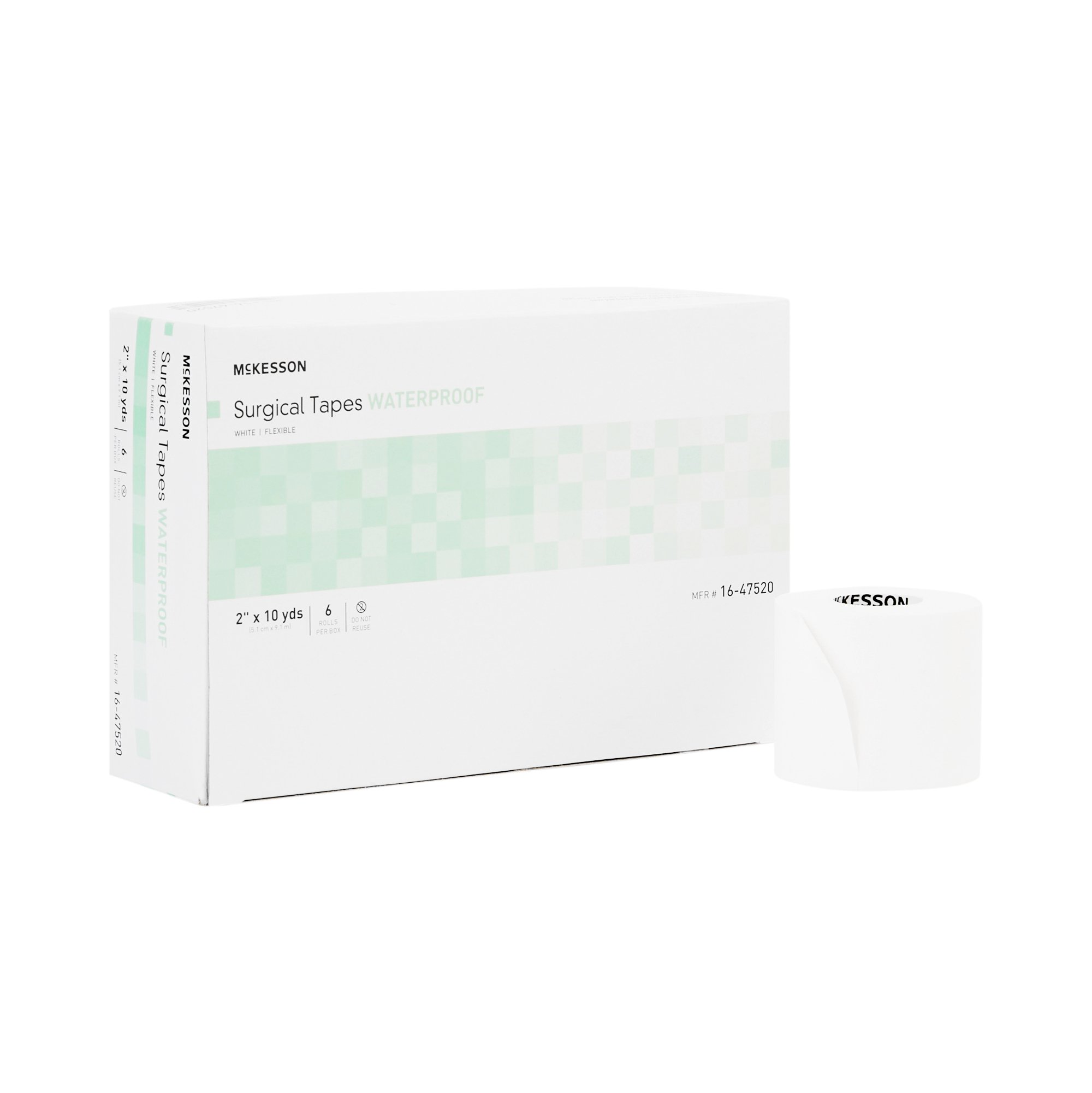 McKesson Brand 16-47520 - McKesson Adhesive Medical Tape, 2 Inch x 10 Yard, White - 6/Box, 72/Case