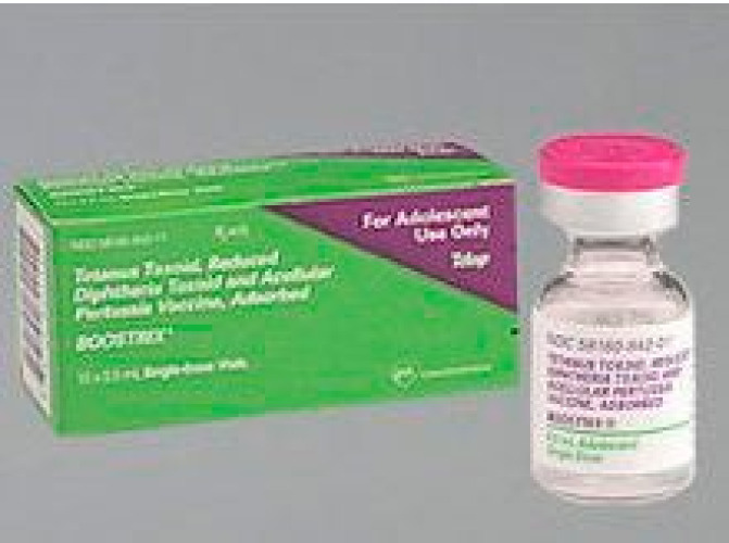 Glaxo Smith Kline - 58160084211 Boostrix® Tetanus Toxoid, Reduced Diphtheria Toxoid and Acellular Pertussis Vaccine, Adsorbed, Preservative Free 5 Lf - 2.5 Lf - 8 mcg / 0.5 mL Injection 0.5 mL