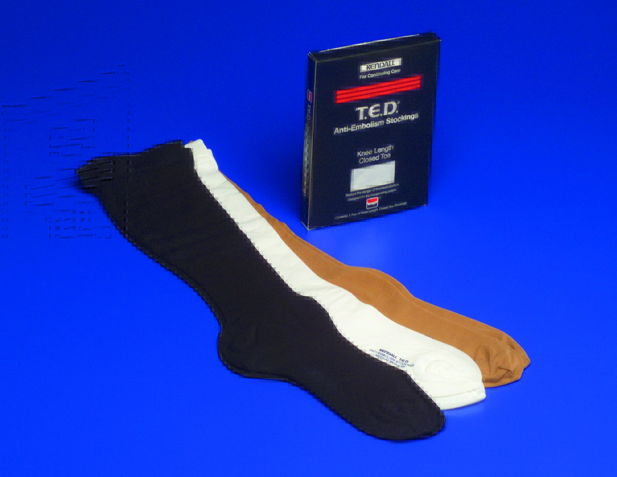 Cardinal 4435 - T.E.D.™ Knee High Anti-embolism Stockings, Medium / Regular, Black - 1/Pair, 12/Case