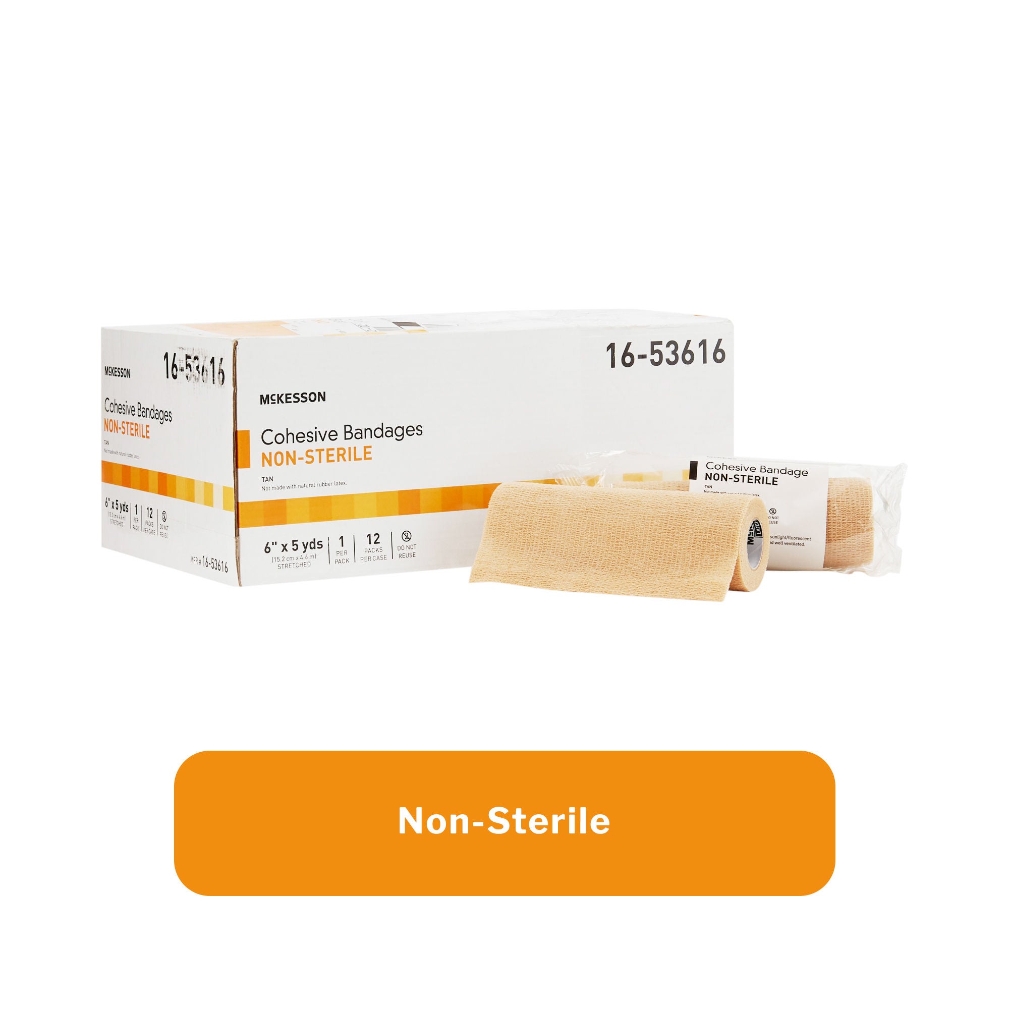 McKesson Brand - 16-53616 McKesson Self-adherent Closure Cohesive Bandage