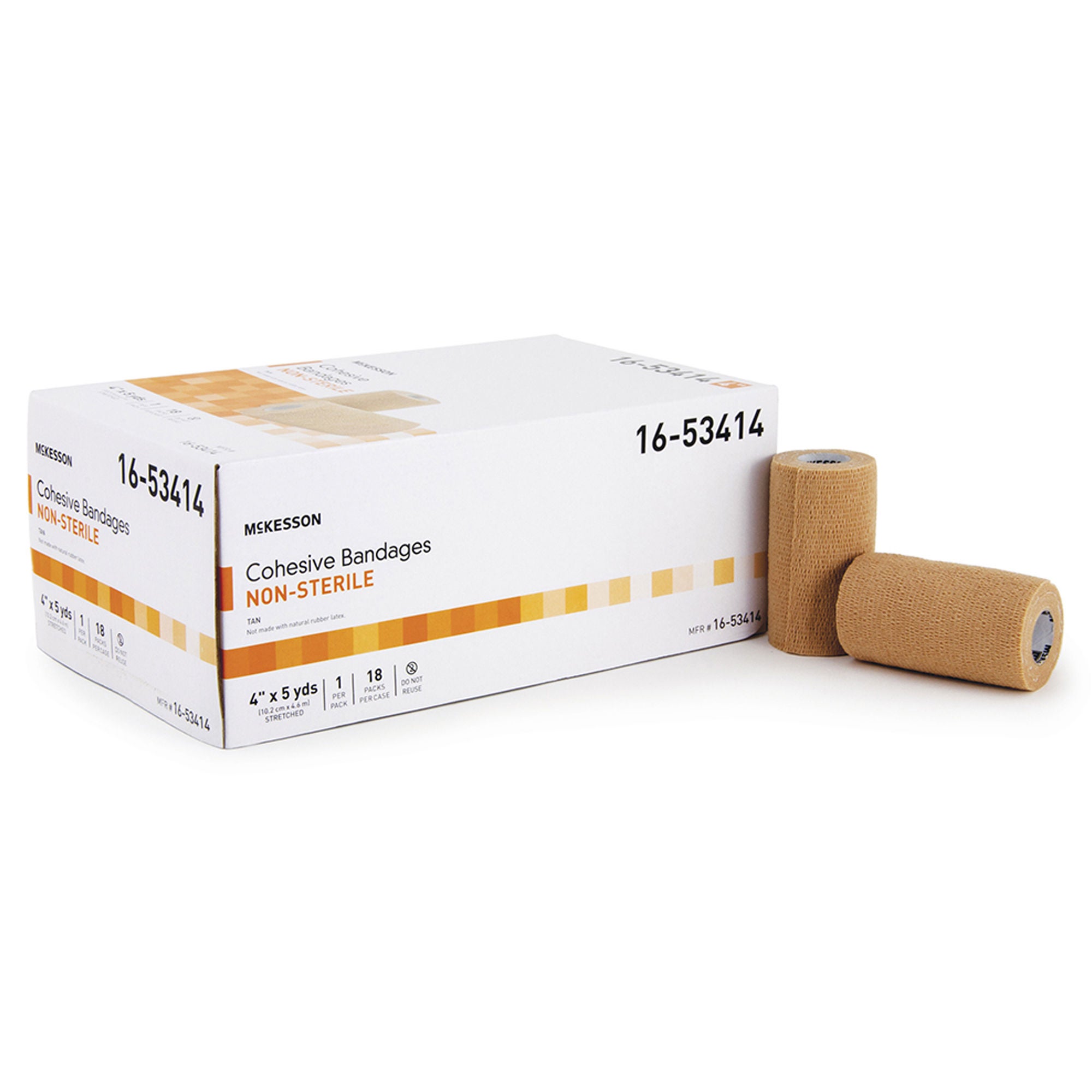McKesson Brand - 16-53414 McKesson Self-adherent Closure Cohesive Bandage