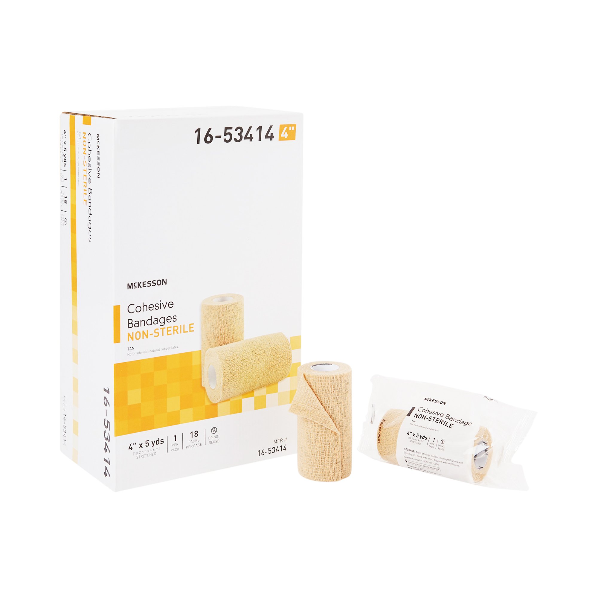 McKesson Brand - 16-53414 McKesson Self-adherent Closure Cohesive Bandage