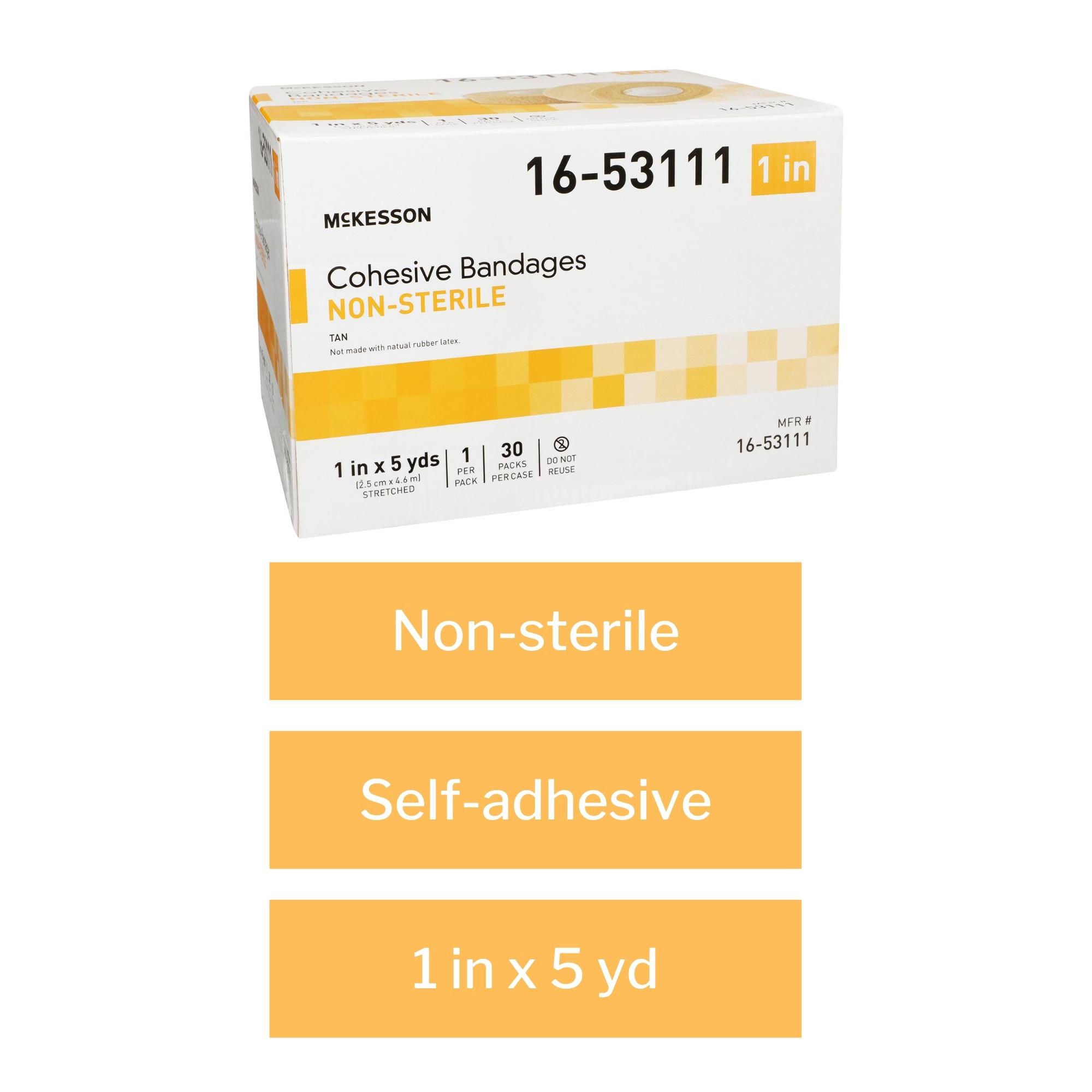 McKesson Brand - 16-53111 McKesson Self-adherent Closure Cohesive Bandage