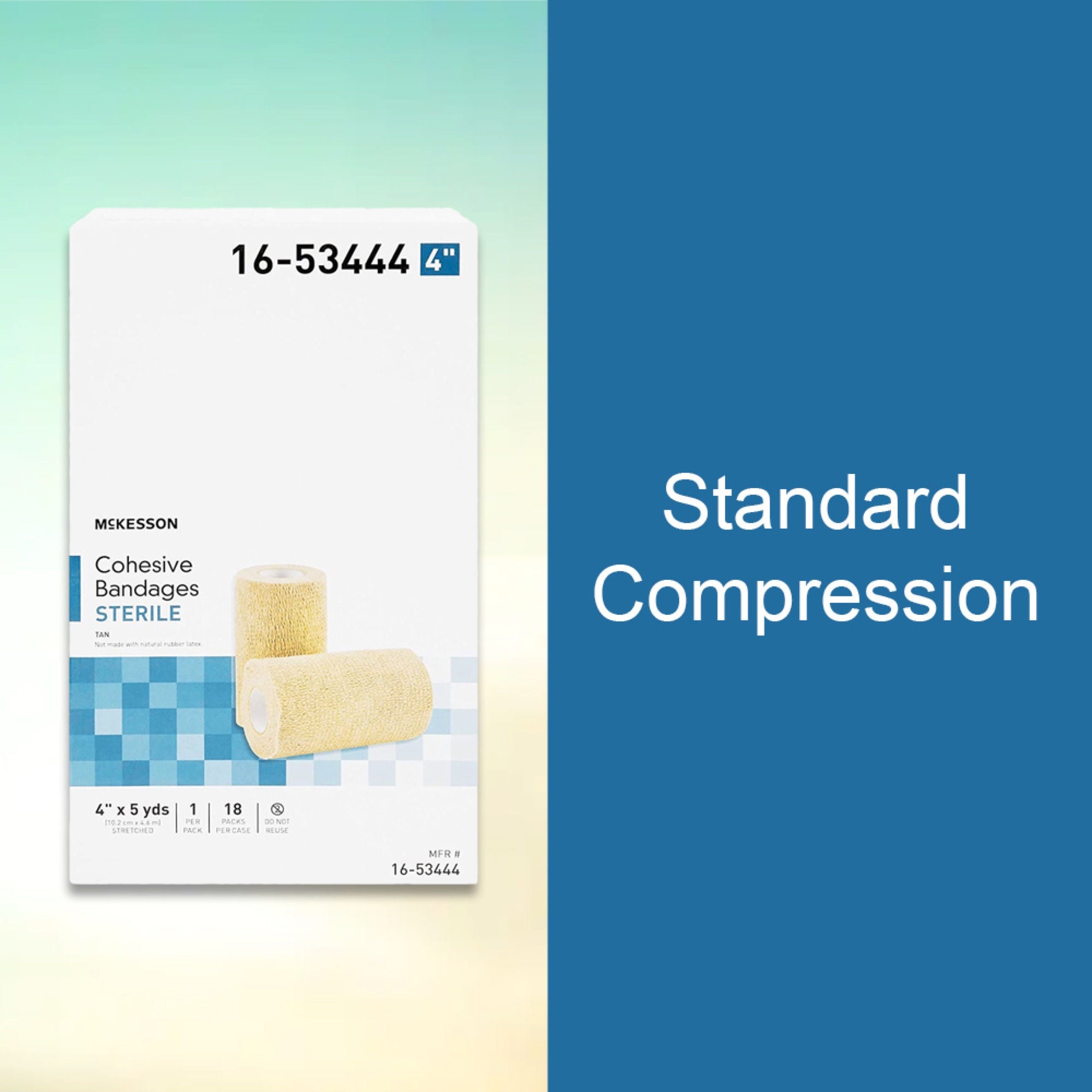 McKesson Brand - 16-53444 McKesson Self-adherent Closure Cohesive Bandage