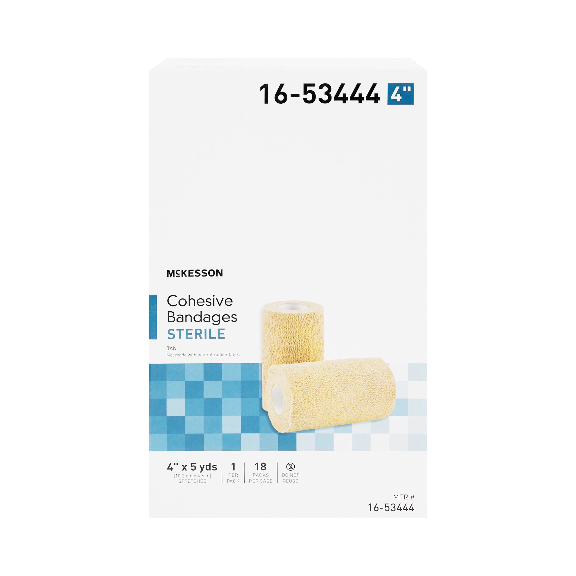 McKesson Brand - 16-53444 McKesson Self-adherent Closure Cohesive Bandage
