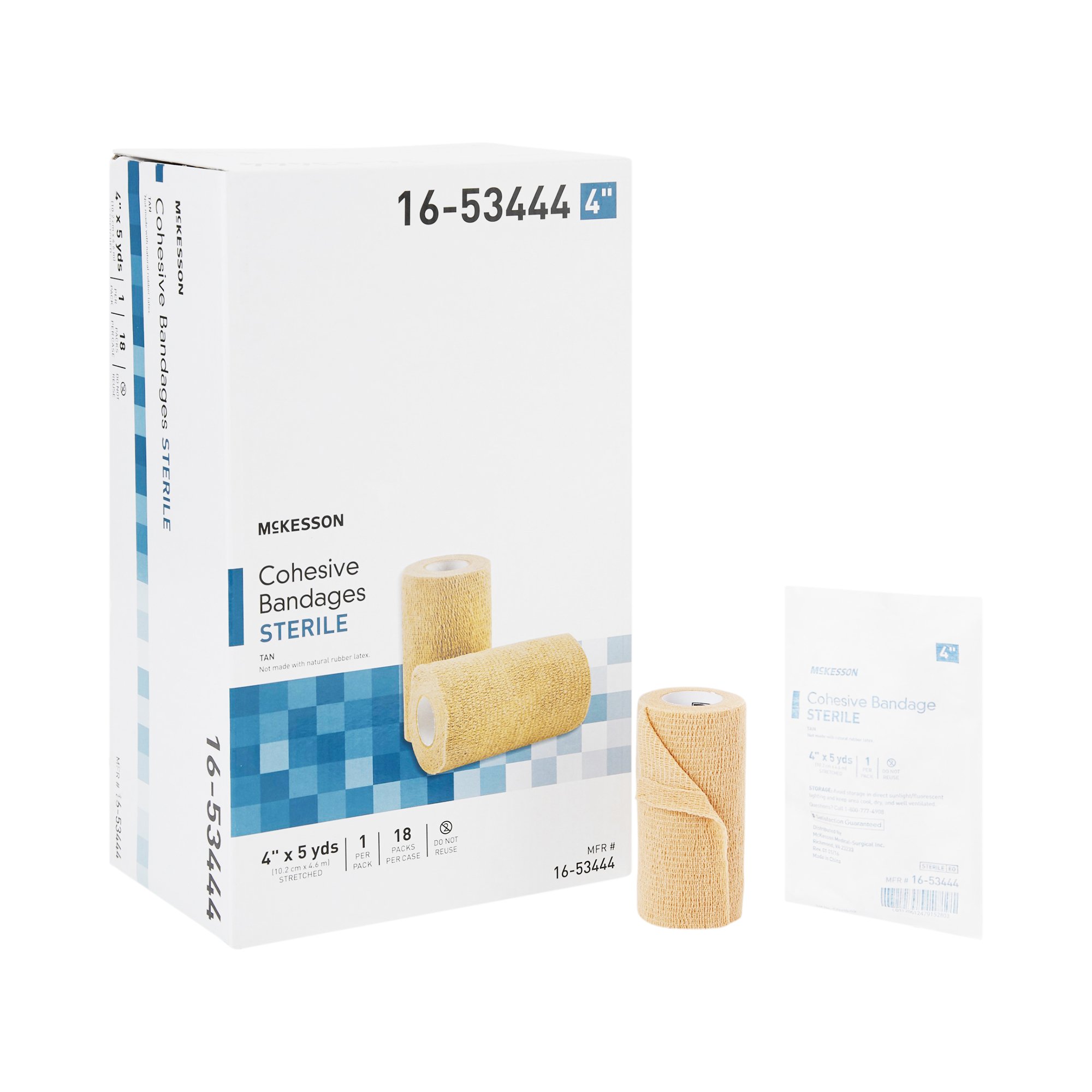 McKesson Brand - 16-53444 McKesson Self-adherent Closure Cohesive Bandage